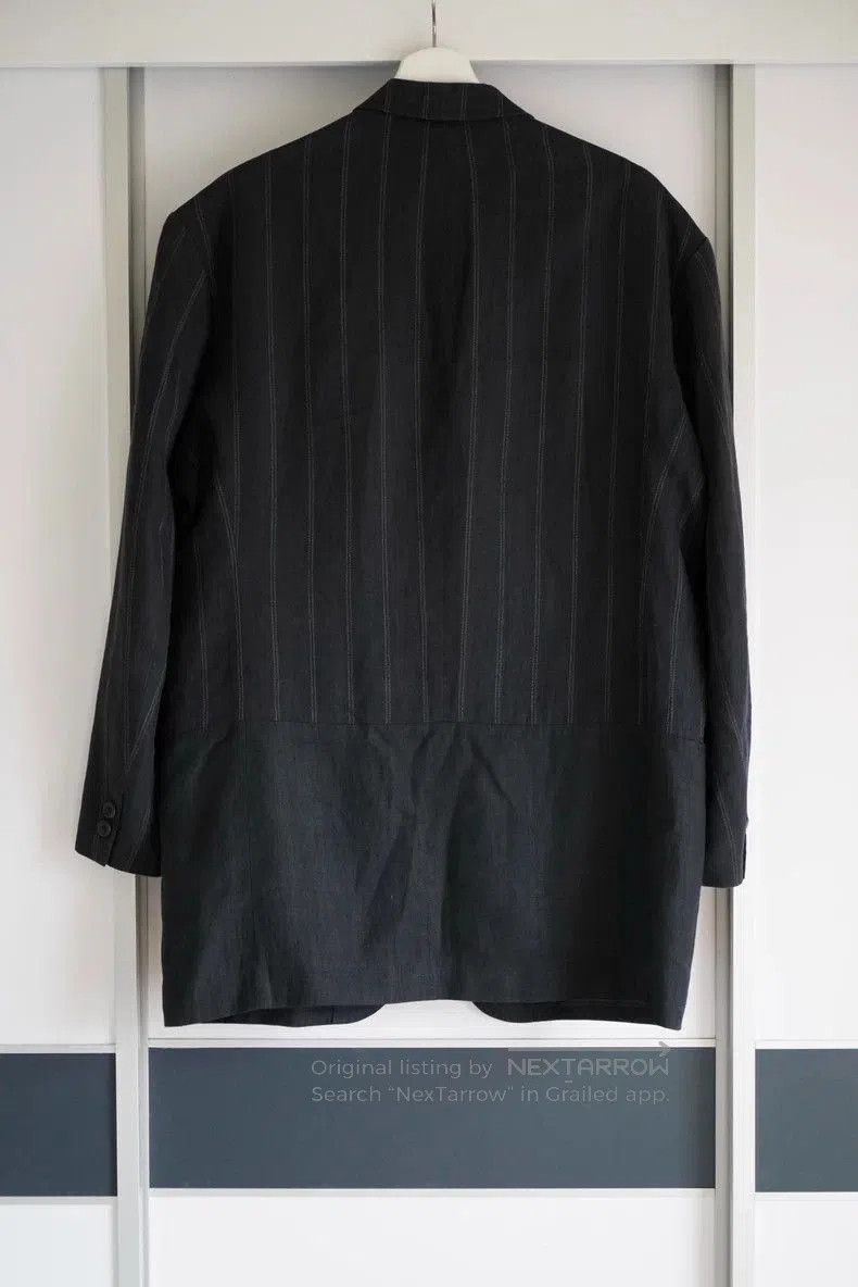 Yohji Yamamoto Yohji Yamamoto 94ss Stripe Linen Blazer. Size US S / EU 44-46 / 1 - 2 Thumbnail
