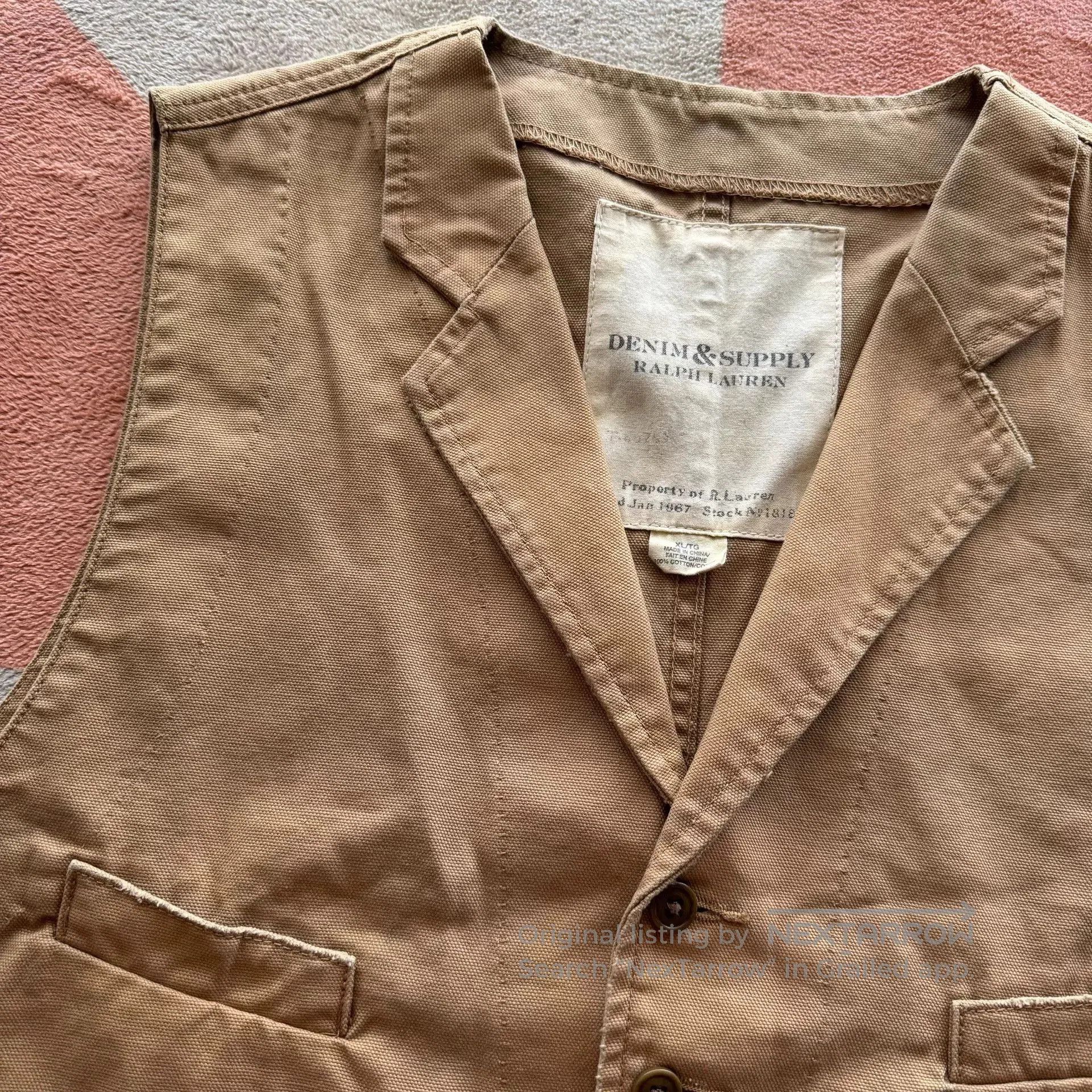 Denim & Supply Ralph Lauren Ralph Lauren Denim Supply Work Vest. Size US XL / EU 56 / 4 - 4 Thumbnail