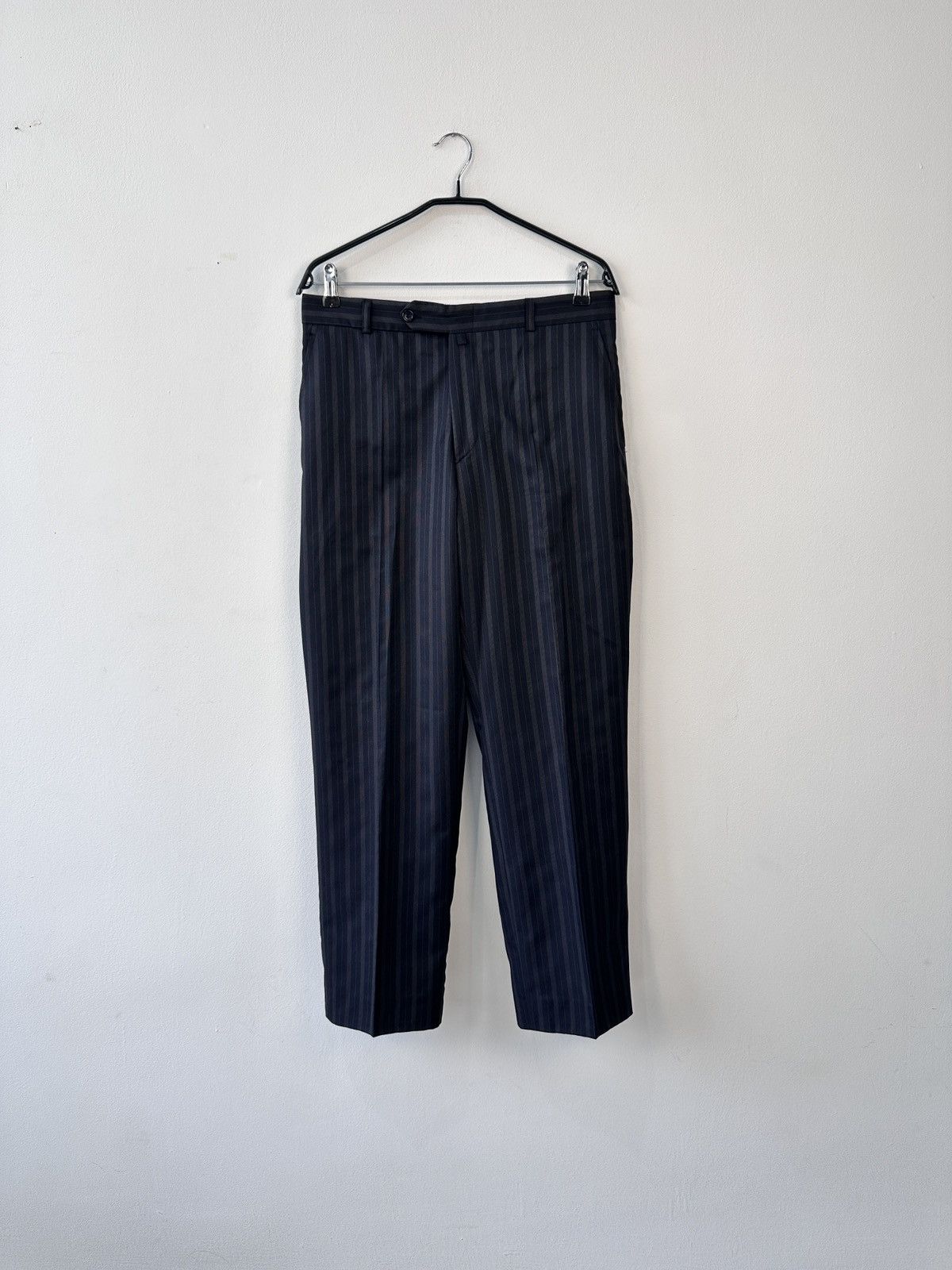 Armani Collezioni Armani Collezioni Italy Striped Trousers Flat Front Size 48 Size US 32 / EU 48 - 1 Thumbnail