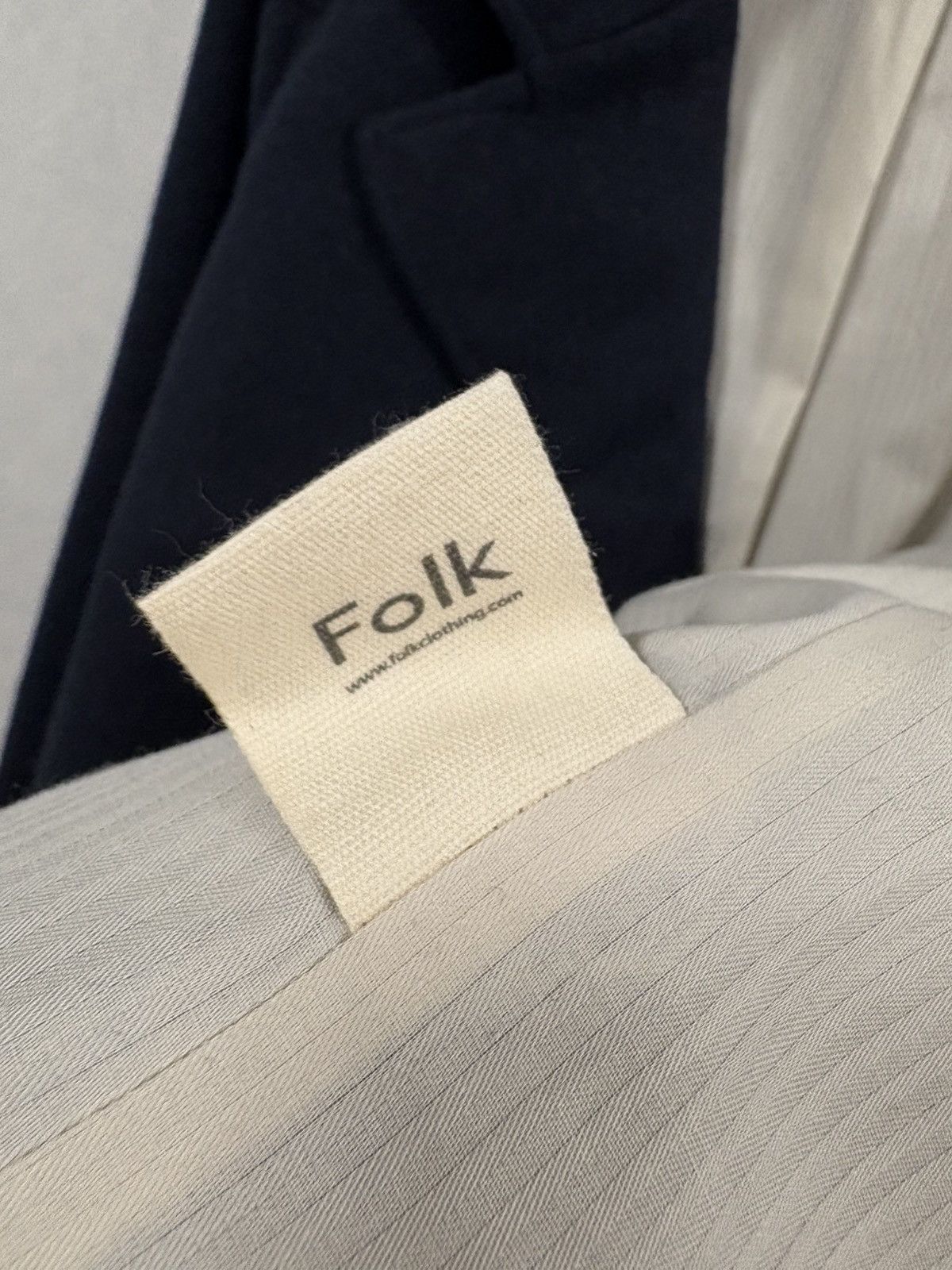 Folk Folk Double-breasted Pea Coat Dark Blue Sz: 3/M Front Pocket Size US M / EU 48-50 / 2 - 8 Thumbnail