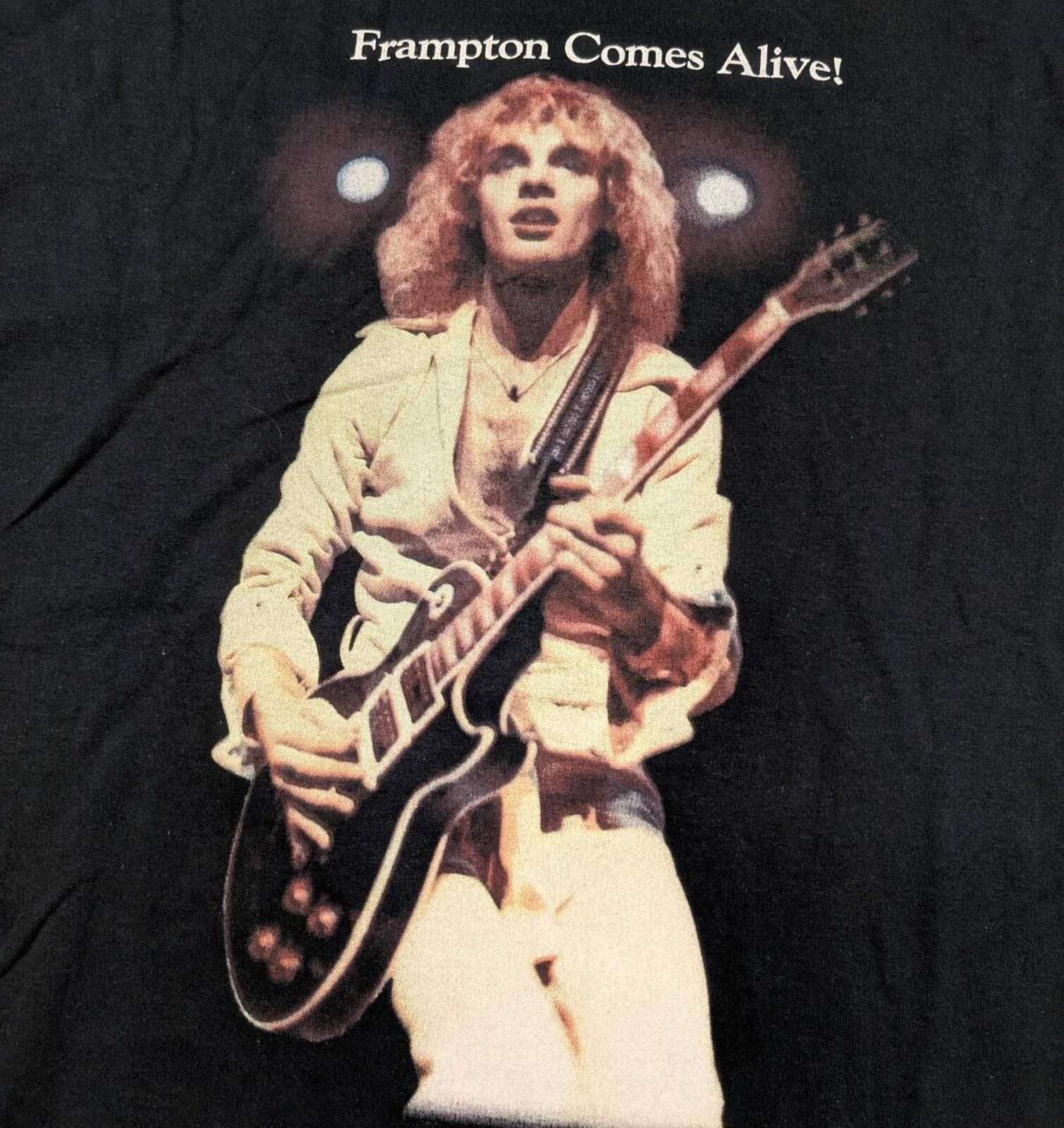 Gildan Vintage Peter Frampton Comes Alive Record Store T-shirt Size US XL / EU 56 / 4 - 2 Thumbnail