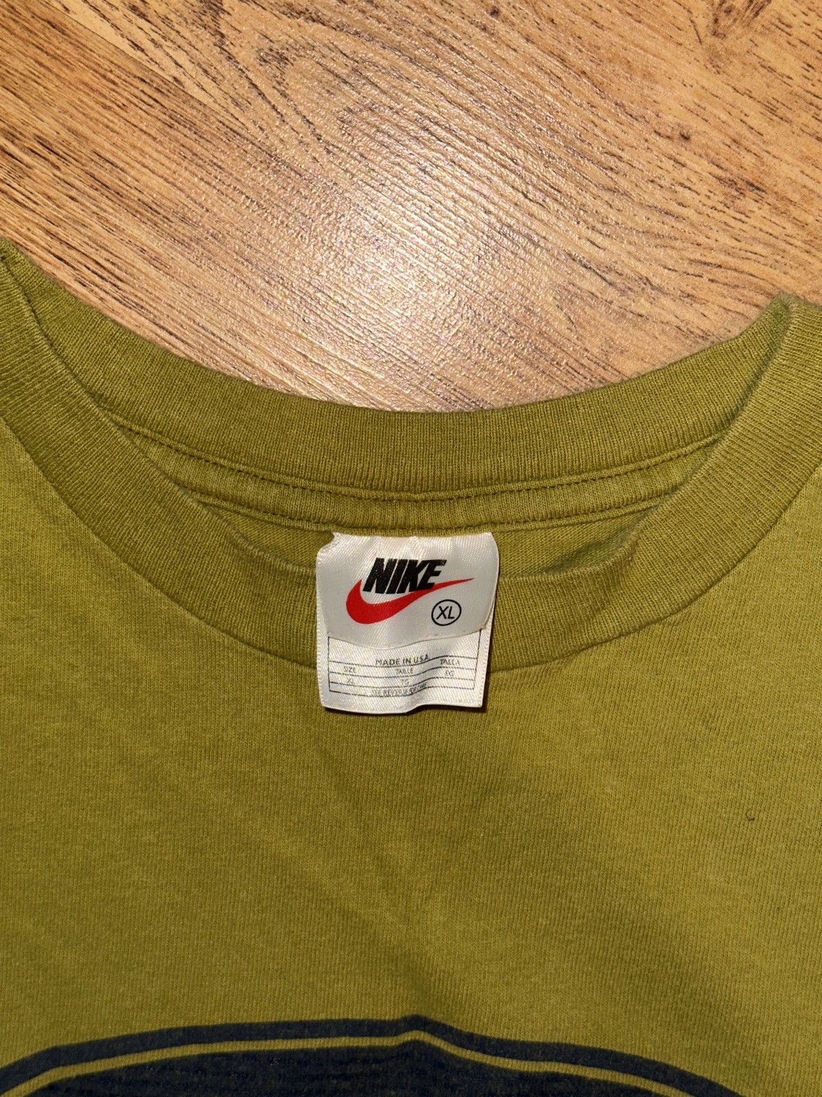 Nike × Vintage Rare Vtg 90s NIKE Oval Swoosh Graphic White Tag Tee Men’s XL Size US XL / EU 56 / 4 - 3 Thumbnail
