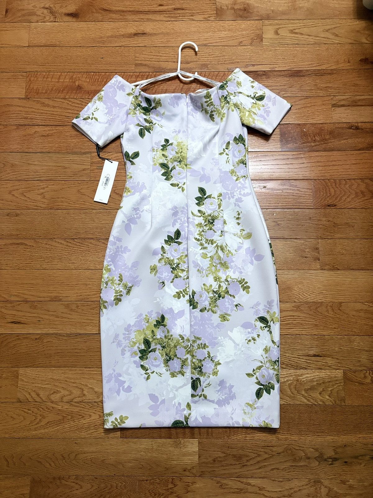 Calvin Klein Calvin Klein formal floral purple dress Size S / US 4 / IT 40 - 2 Thumbnail