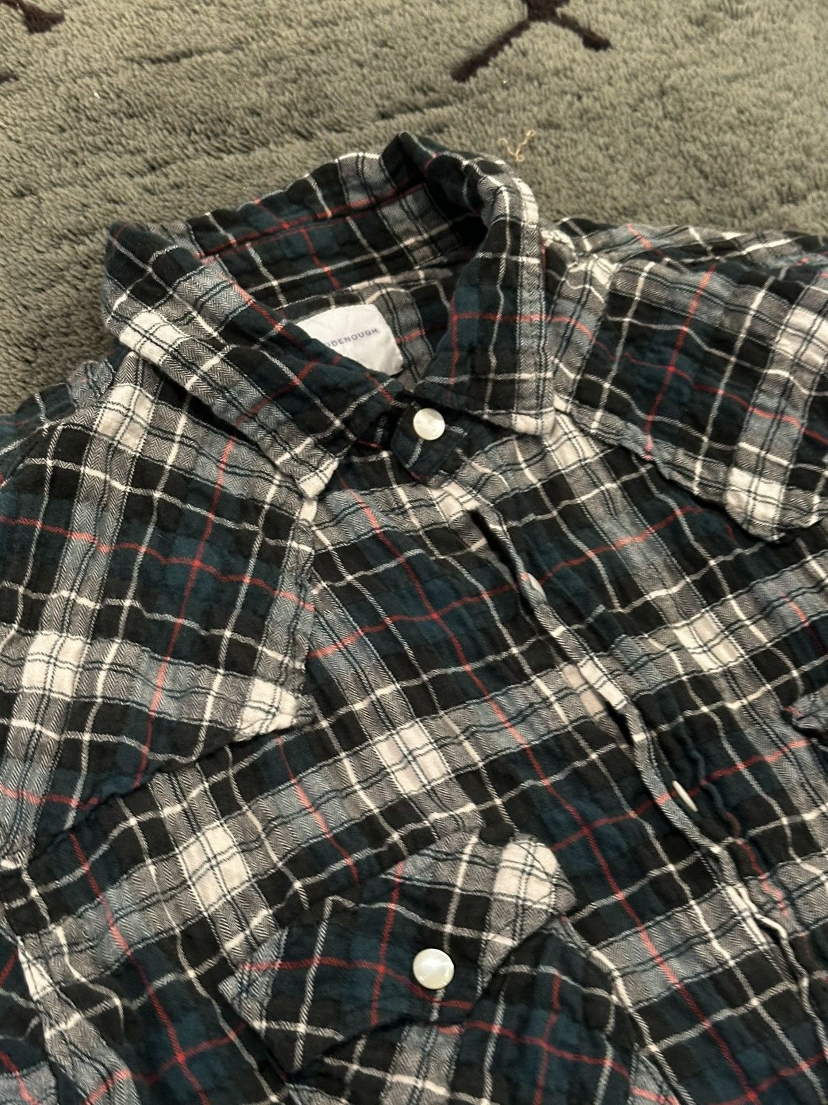 GOODENOUGH GOODENOUGH “Keep The Humming” Stretchy Flannel Button Down Size US M / EU 48-50 / 2 - 10 Thumbnail