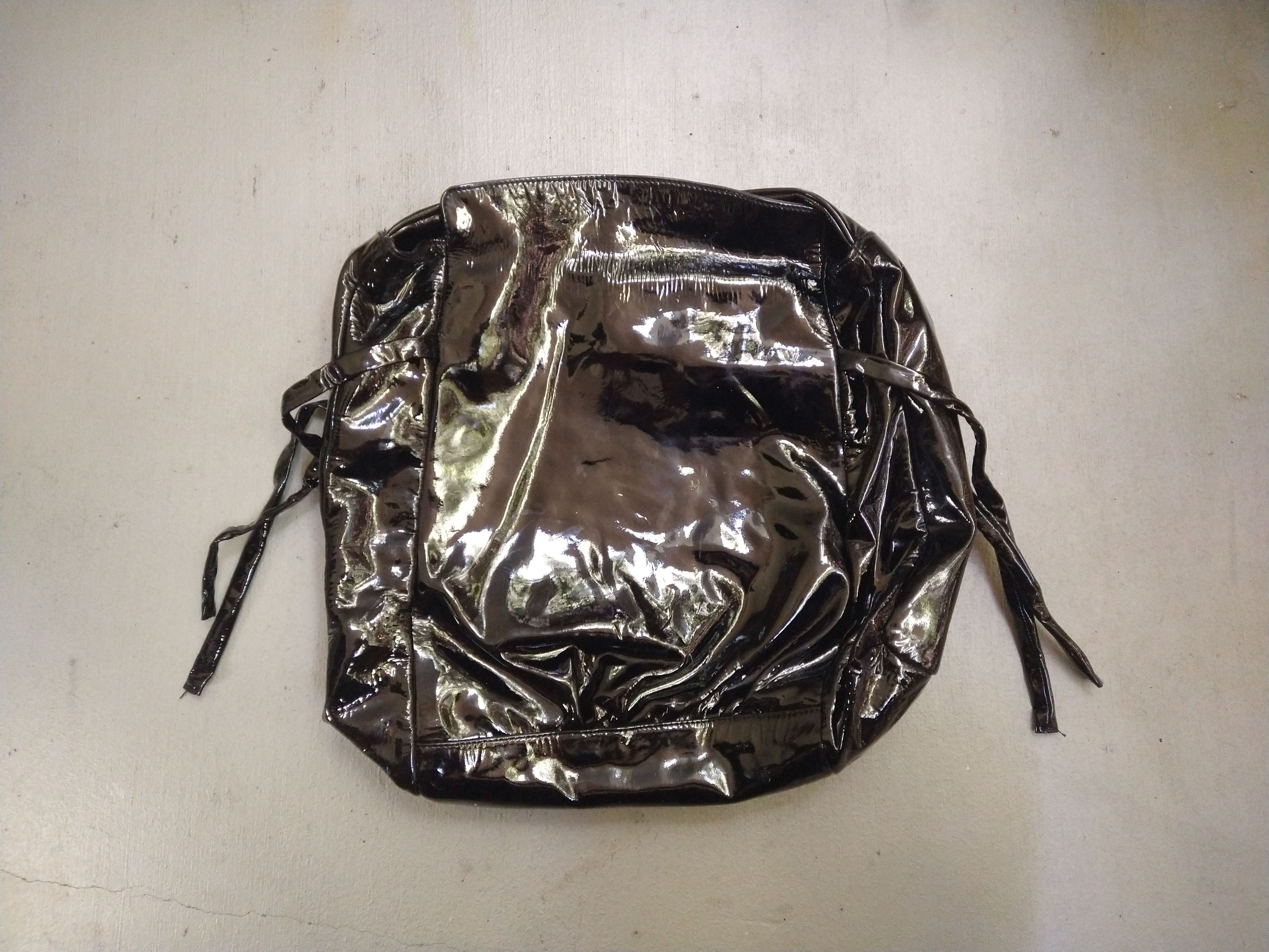 Gucci Gucci Hysteria Shoulder Bag Purse Black Patent Leather Y2K Size ONE SIZE - 12 Thumbnail