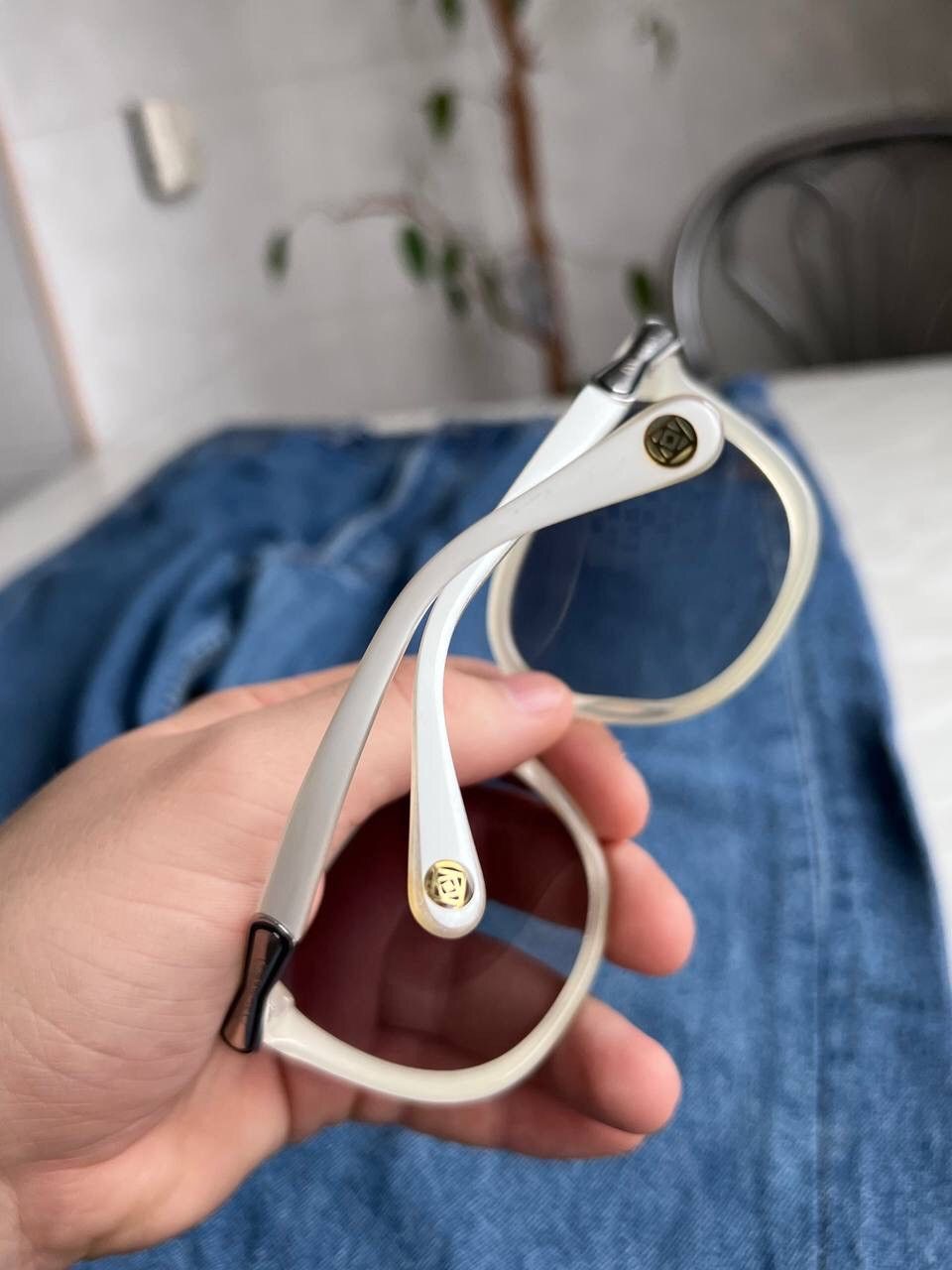 Designer × Vintage Enni Marco White Sunglasses Vintage Eyewear's Made in Italy Size ONE SIZE - 6 Thumbnail
