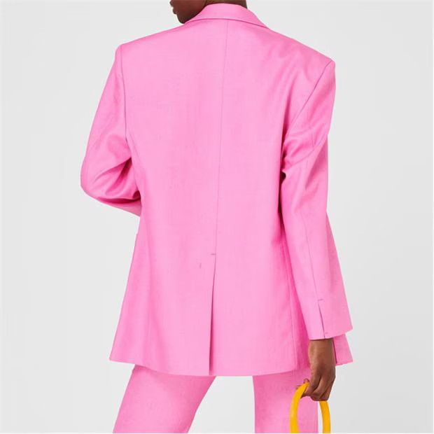 Jacquemus o1g2r1mq1024 Oversized Jacket in Pink Size XXS / US 00 / IT 34 - 6 Thumbnail