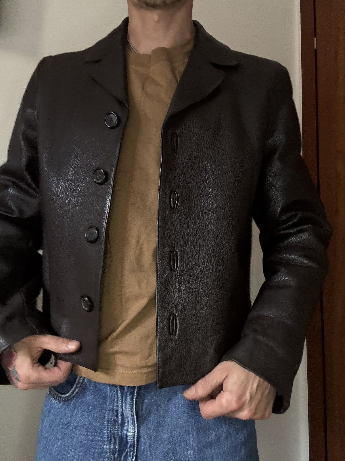 Prada Prada Milano vintage leather jacket Size M / US 6-8 / IT 42-44 - 4 Thumbnail