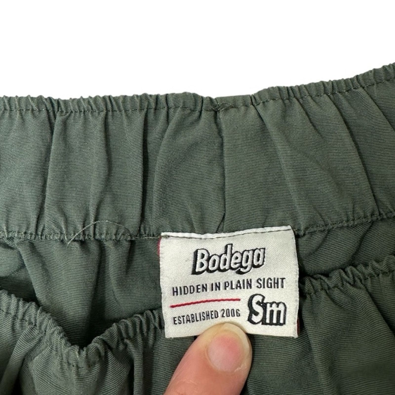 Bodega × Vintage Bodega Swim Trunks Logo Embroidered Board Shorts Green SML Size US 30 / EU 46 - 3 Thumbnail