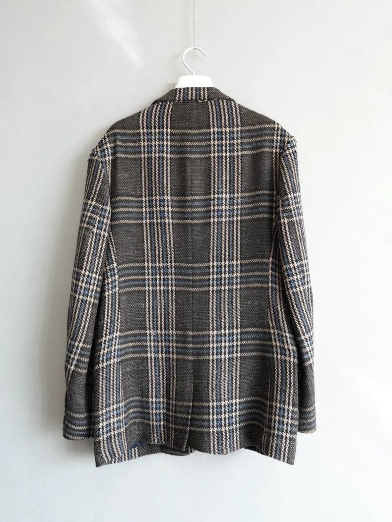 Yohji Yamamoto Yohji Yamamoto 23 AW plaid blend woven jacket 2504-Nextarro Size US L / EU 52-54 / 3 - 2 Thumbnail