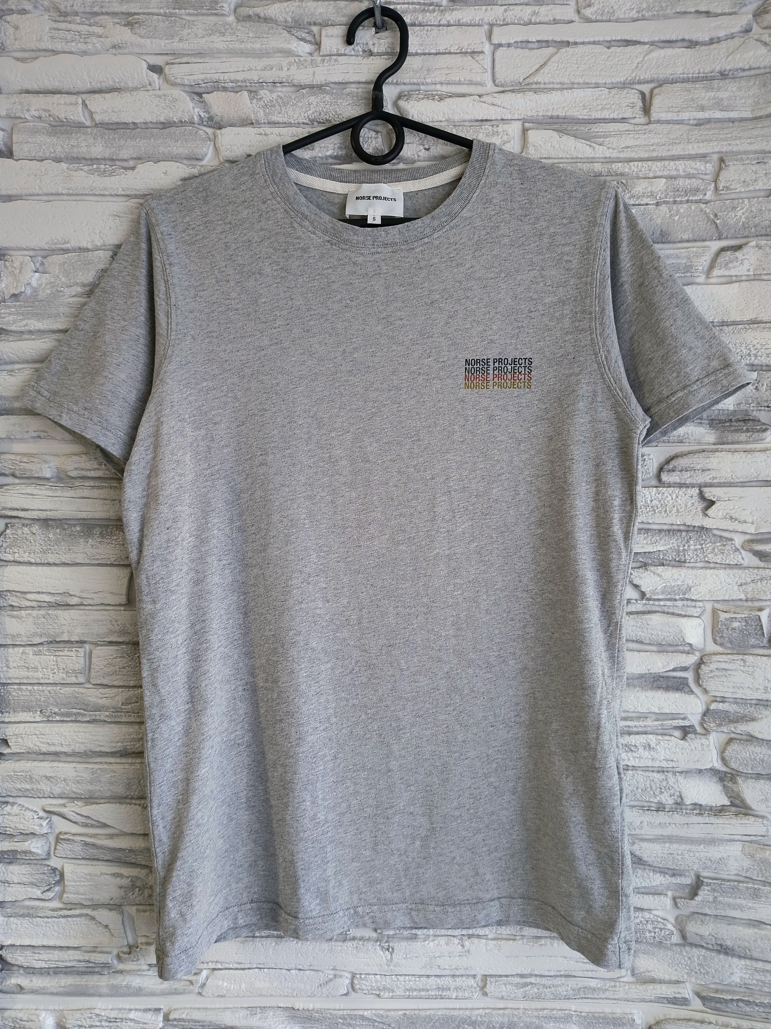 Norse Projects Norse Projects Niels Logo Stack T-shirt | Grailed, image size:2625x3500