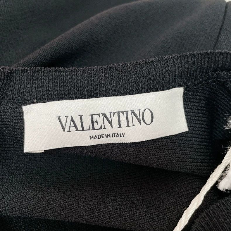 Valentino Valentino Black rhinestone knitted dress Size S / US 4 / IT 40 - 6 Thumbnail