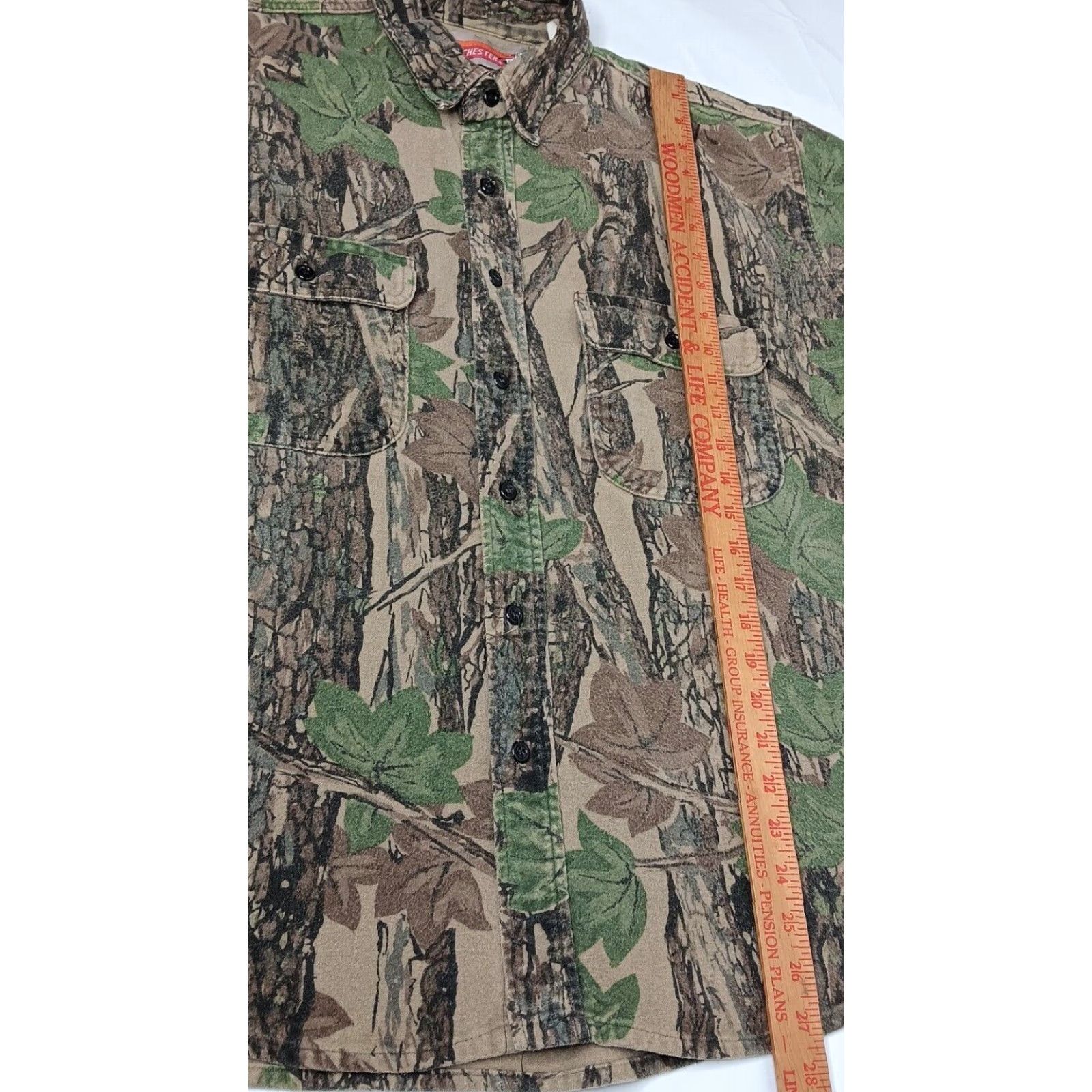 Vintage VINTAGE Winchester Hunting Shirt Men XL Long Sleeve Tree Camo Chamois Flannel Size US XL / EU 56 / 4 - 4 Thumbnail