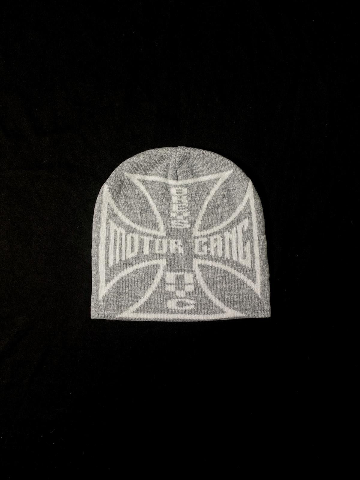 Japanese Brand Rare District8ny 8key Motorgang No Cuff Knit Gray Beanie Hat Size ONE SIZE - 3 Thumbnail
