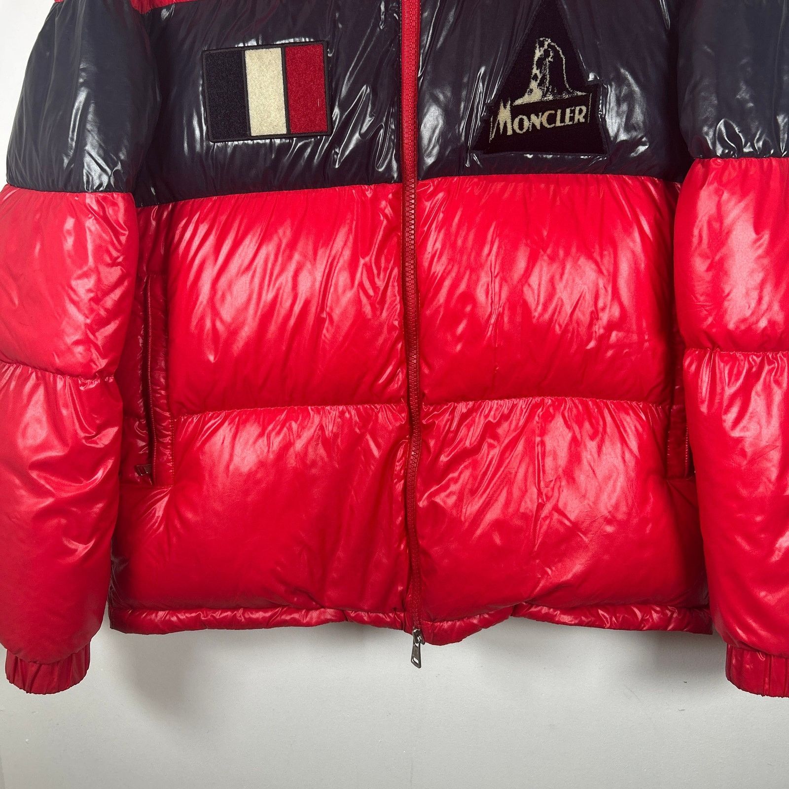 Moncler Moncler Gary Giubbotto Patched Red Puffer Size 6 Size US XXL / EU 58 / 5 - 3 Thumbnail