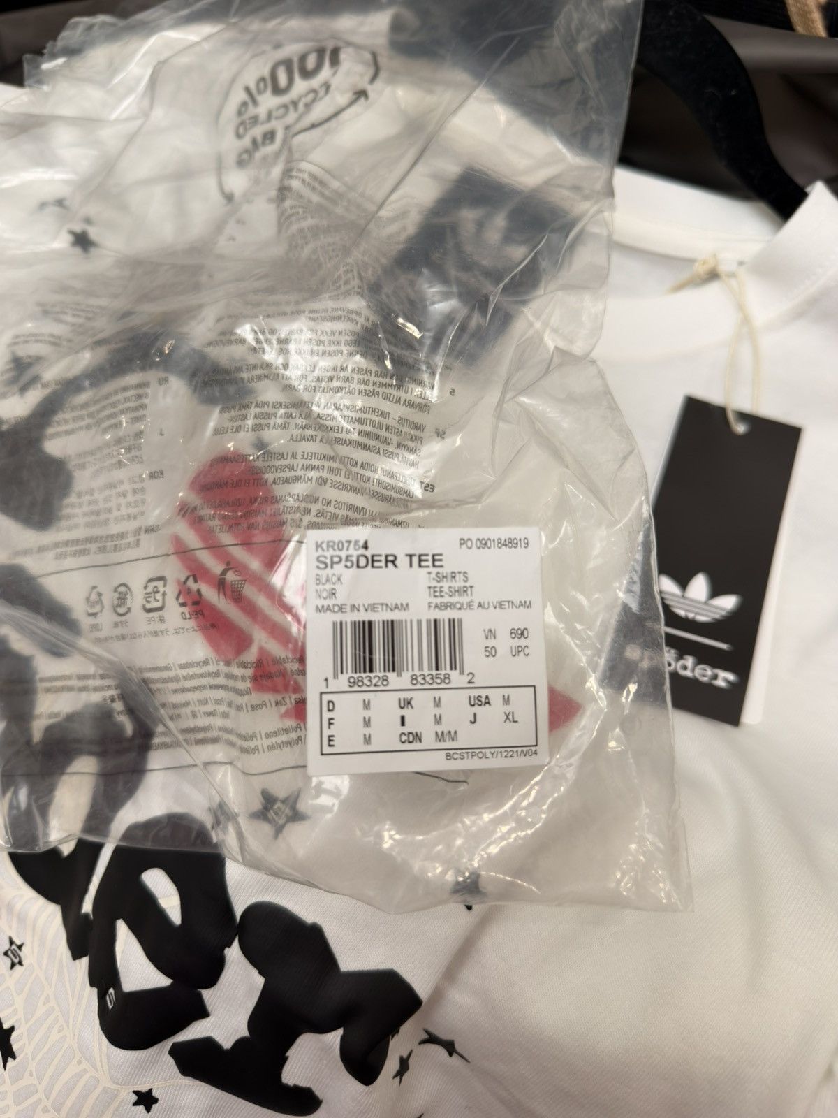 Sp5der SP5DER X Adidas Tee - White Size US S / EU 44-46 / 1 - 8 Thumbnail