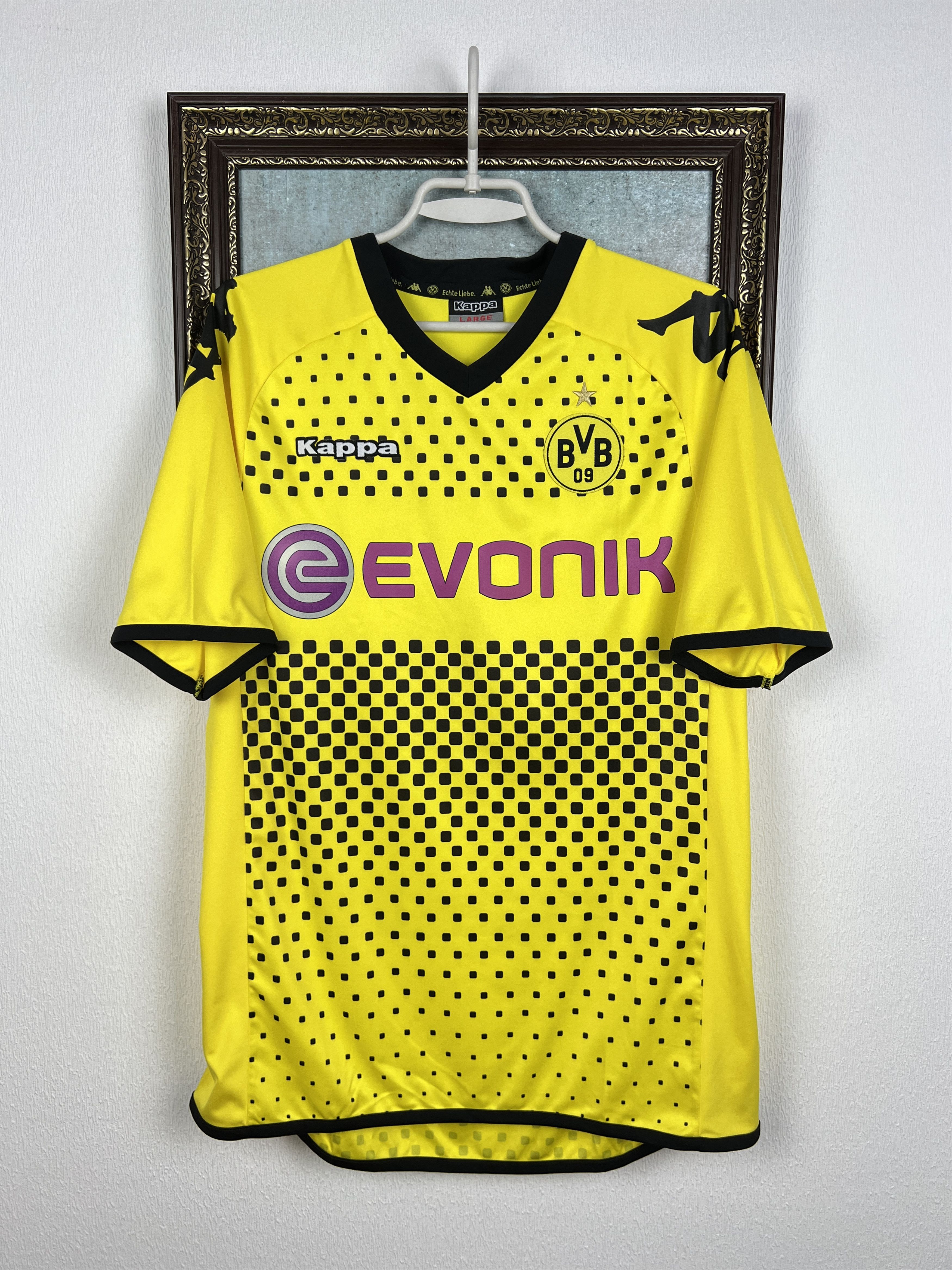 Kappa Borussia Dortmund Home football shirt Soccer Jersey Trikot Size US L / EU 52-54 / 3 - 1 Thumbnail