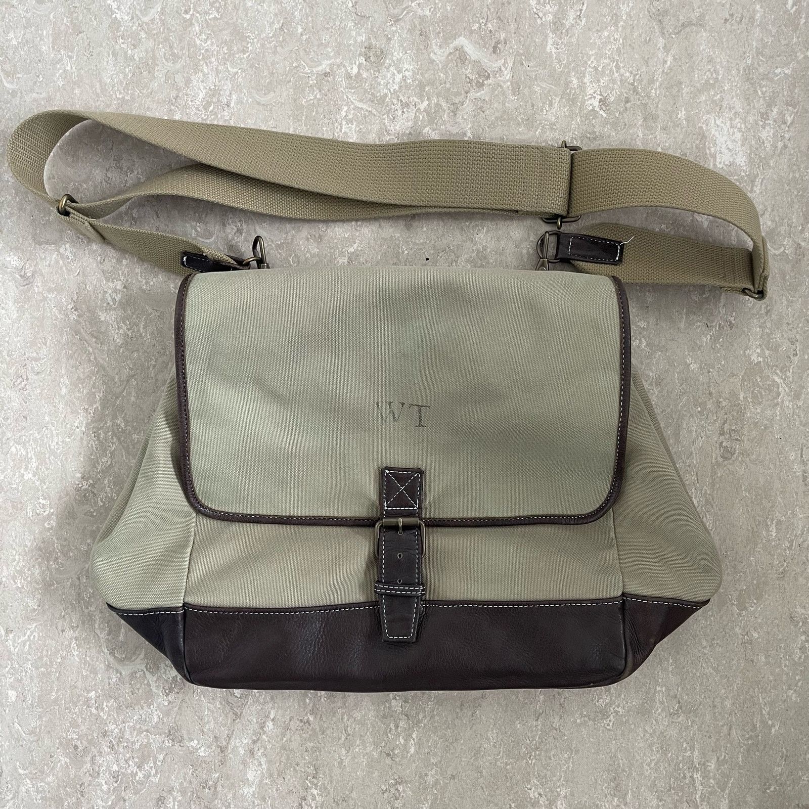 Wtaps Wtaps Leather Canvas Messenger Bag Size ONE SIZE - 2 Thumbnail