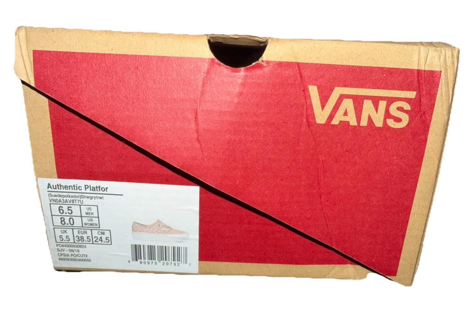 Vans Vans Polka Dot Platform Sneakers - Light Pink Size US 7.5 / IT 37.5 - 10 Thumbnail