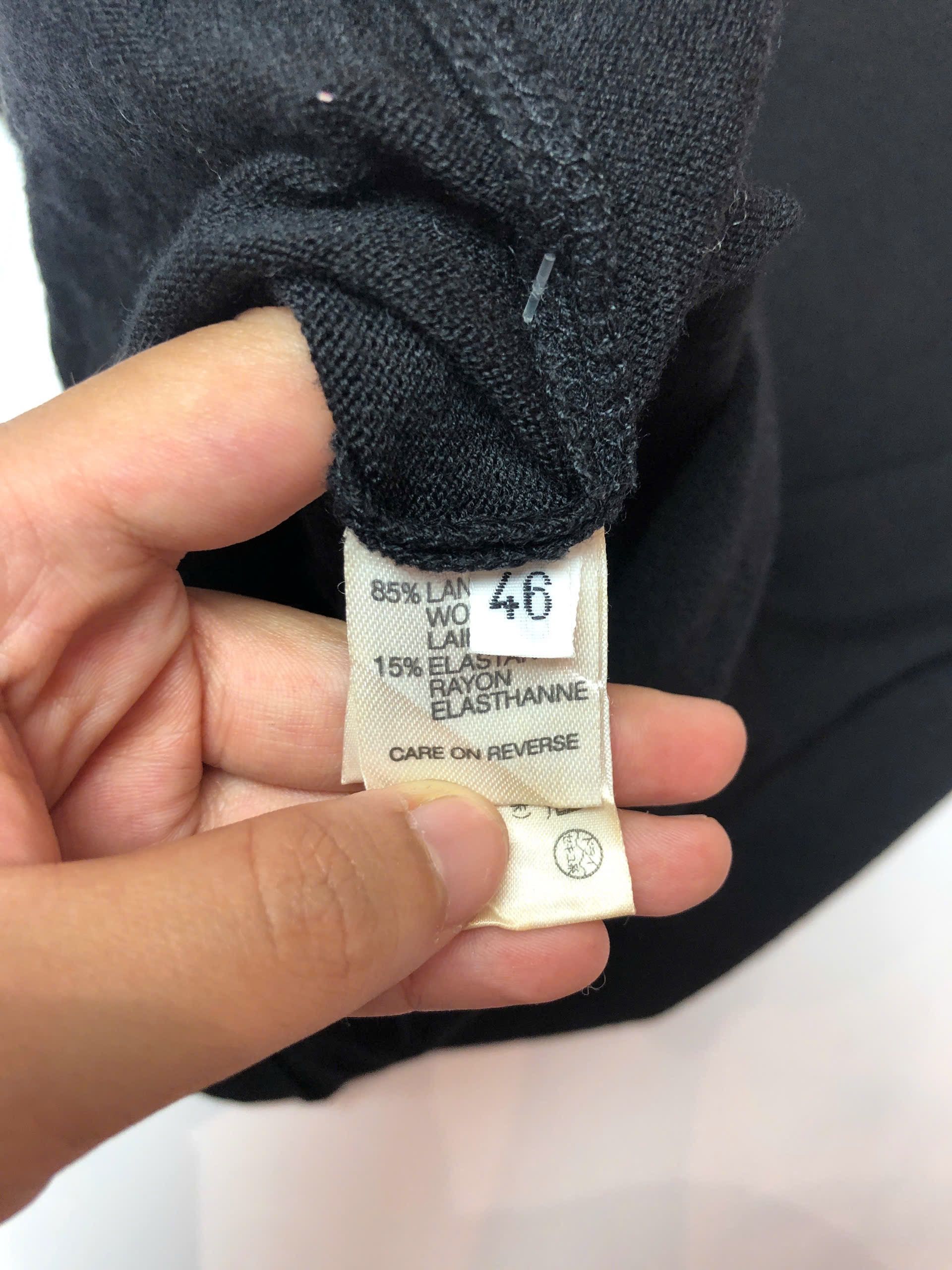 Krizia Krizia Maglia Black Sleeveless Turtleneck Top Size L / US 10 / IT 46 - 4 Thumbnail