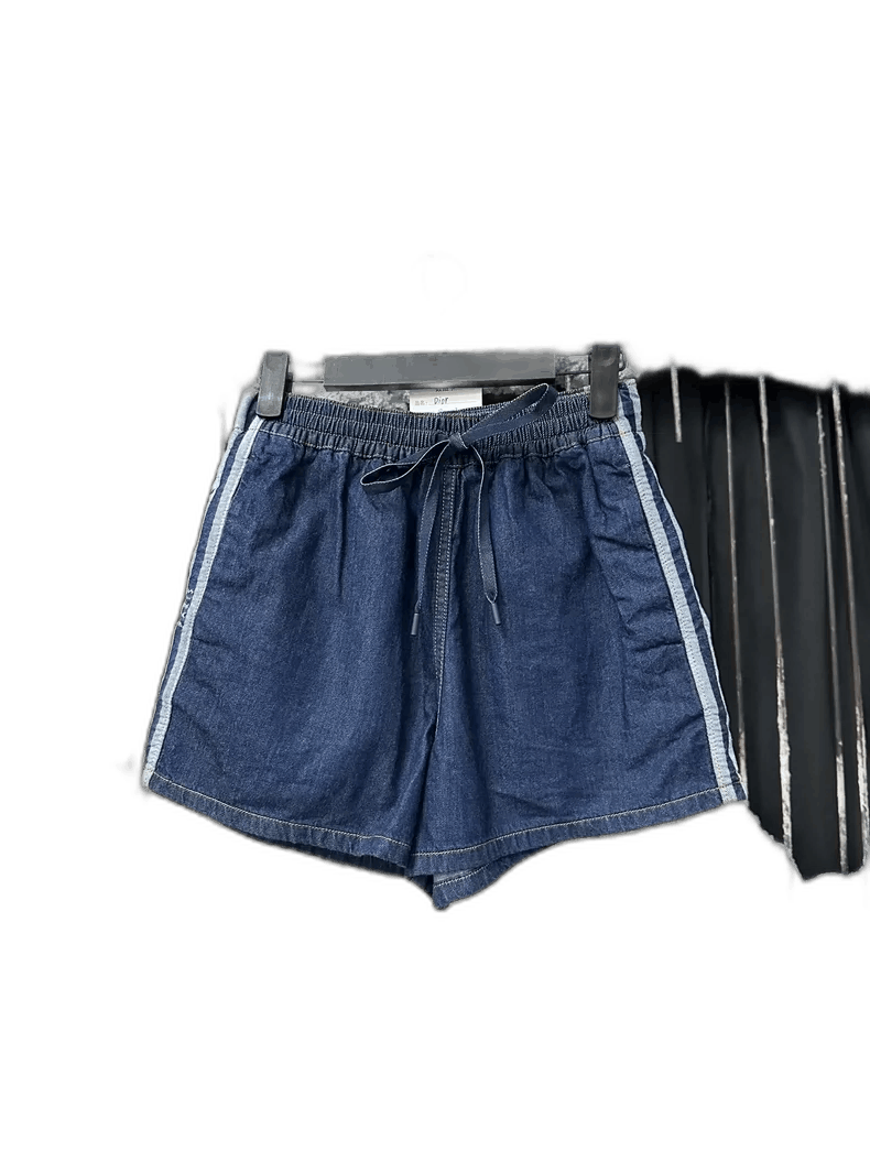 Dior Dior Denim Slogan Shorts Size 34-2506 Size 33" - 1 Thumbnail