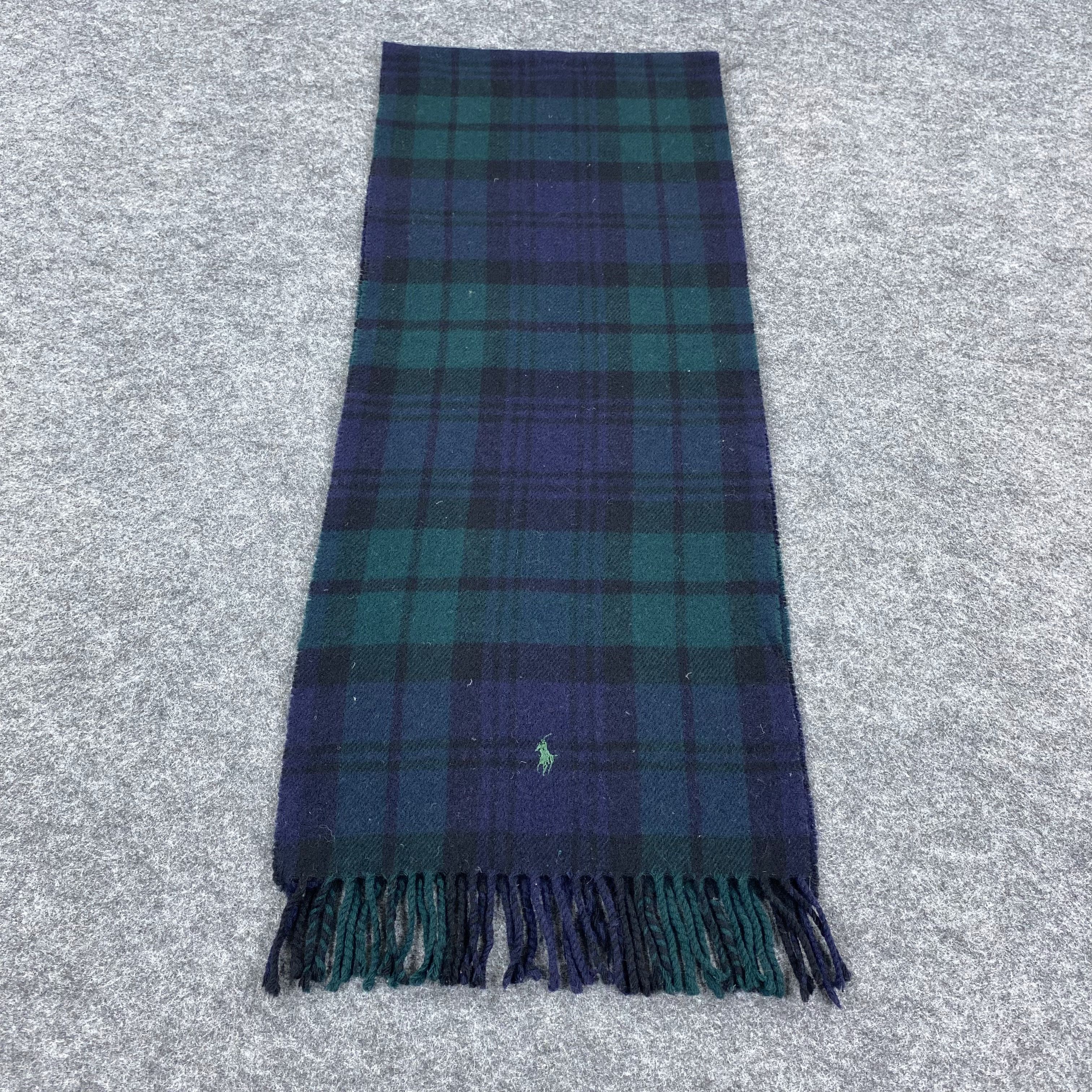 Polo Ralph Lauren × Vintage GF10112 Polo Ralph Lauren Scarf Neck Wear Muffler Nova Check Size ONE SIZE - 1 Thumbnail