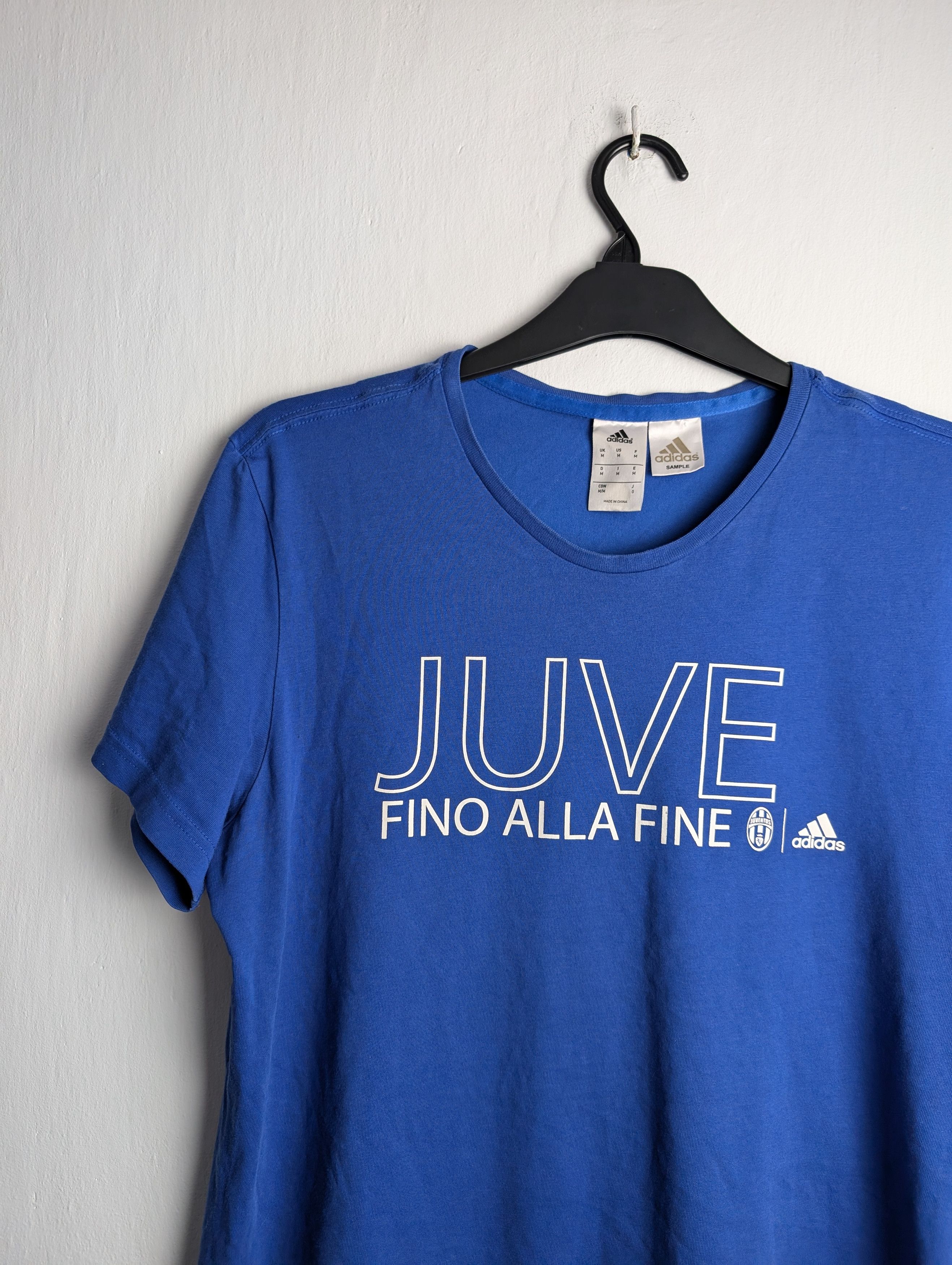 Adidas Adidas Sample 2015 Juventus Fino Alla Fine Blue T-shirt Size US M / EU 48-50 / 2 - 2 Thumbnail