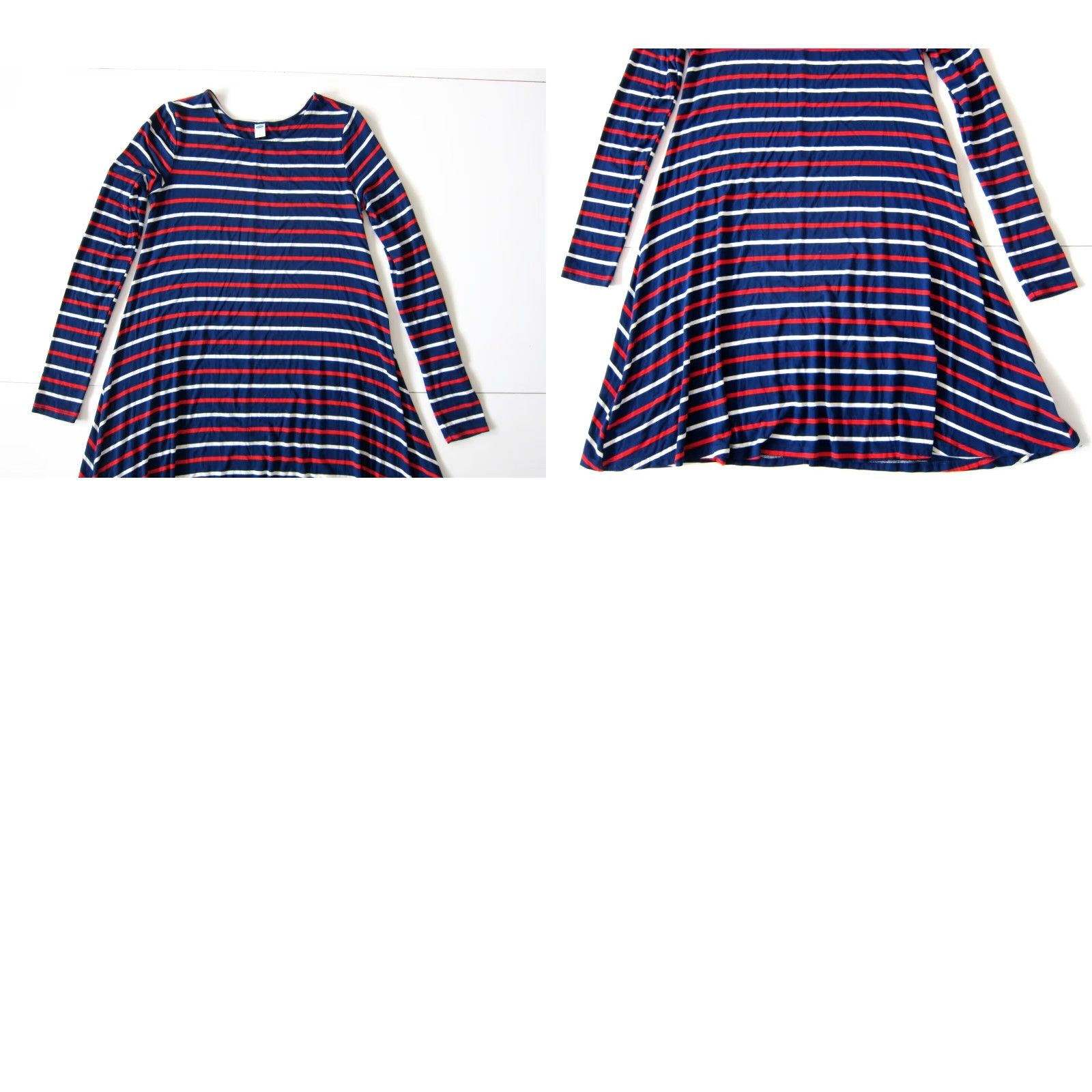 Old Navy Old Navy Red White Blue Stripe Stretch Long Sleeve Shift Dress Small Size S / US 4 / IT 40 - 8 Thumbnail