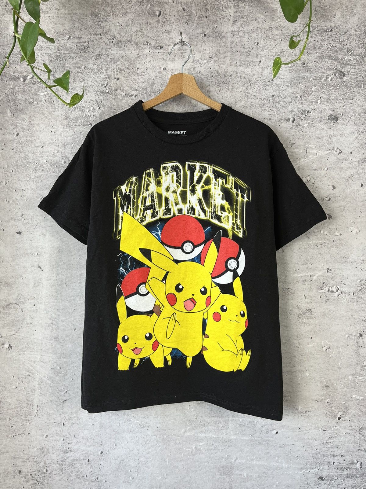 Japanese Brand × Market × Pokemon Market Pikachu Electric Shock T-Shirt (L) Size US M / EU 48-50 / 2 - 1 Thumbnail
