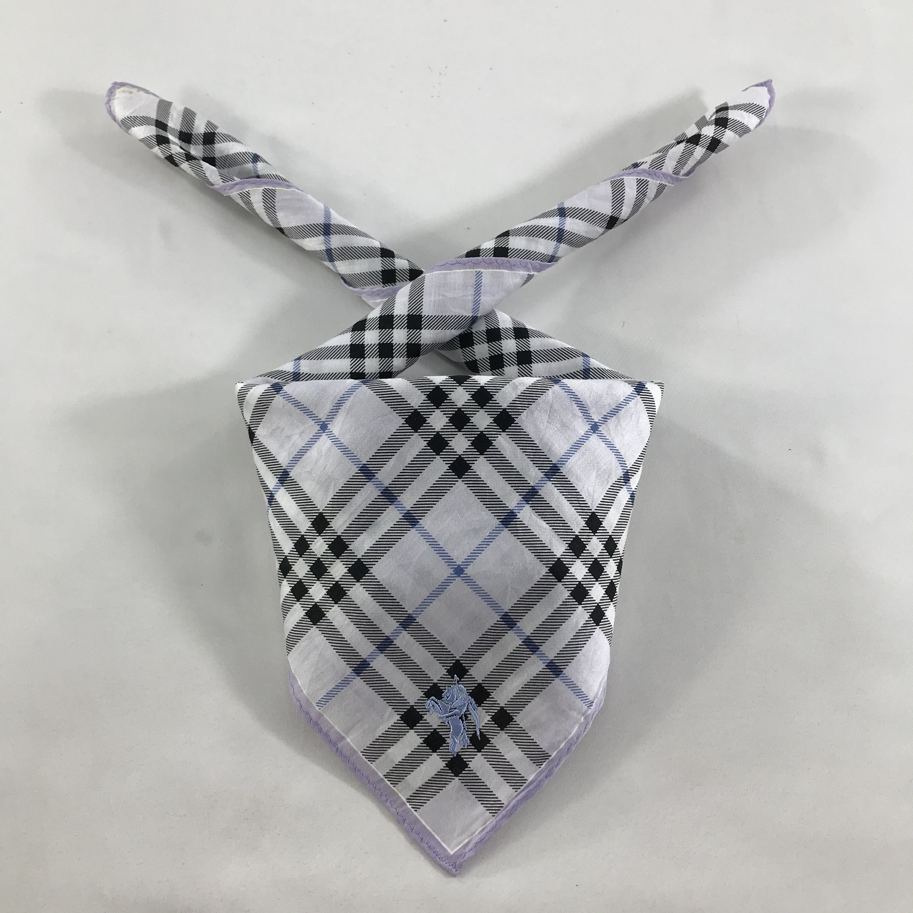 Burberry × Vintage Burberry Bandana / Handkerchief / Neckerchief - S1575 Size ONE SIZE - 3 Thumbnail