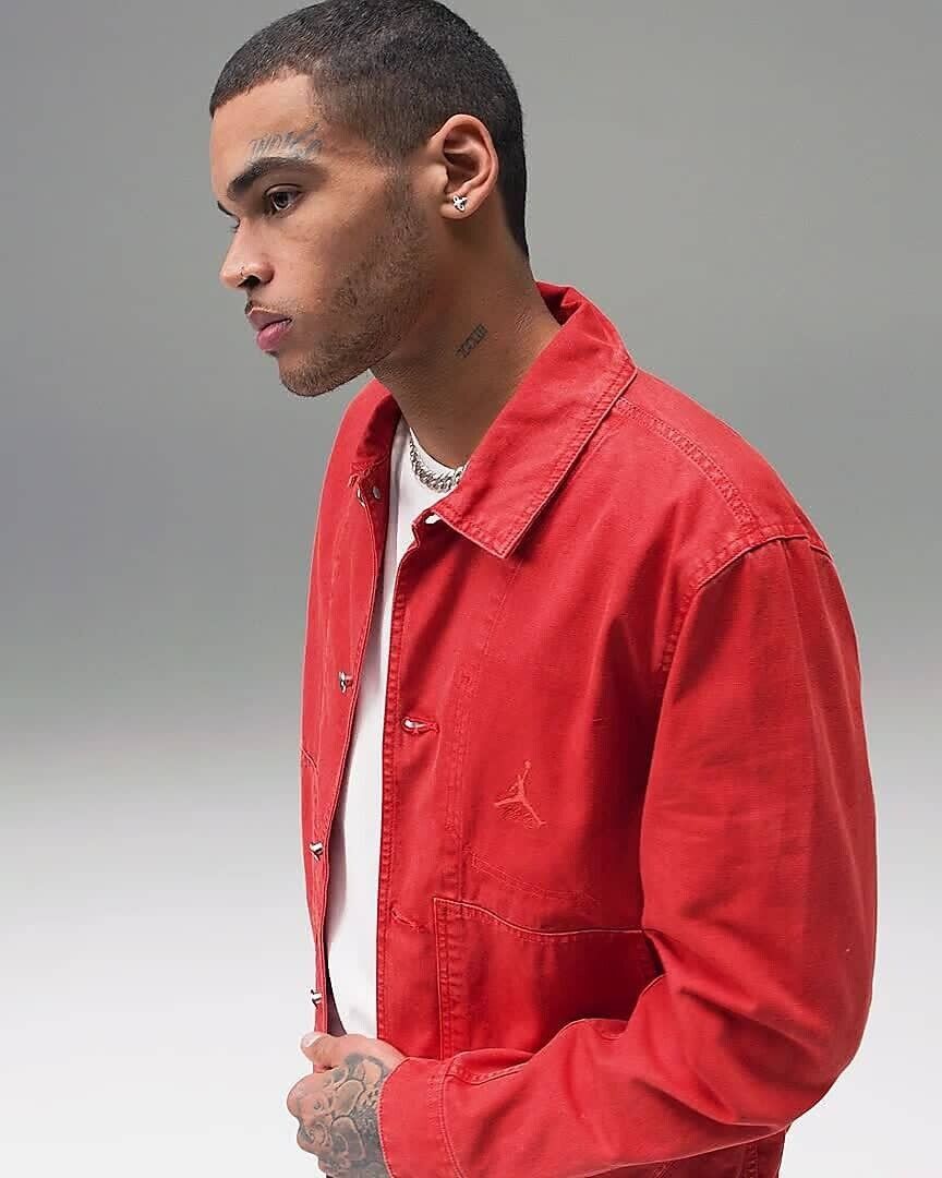 Jordan Brand Jordan FN4527 Essentials Chicago Jacket Lobster Red ( XL ) Size US XL / EU 56 / 4 - 1 Thumbnail