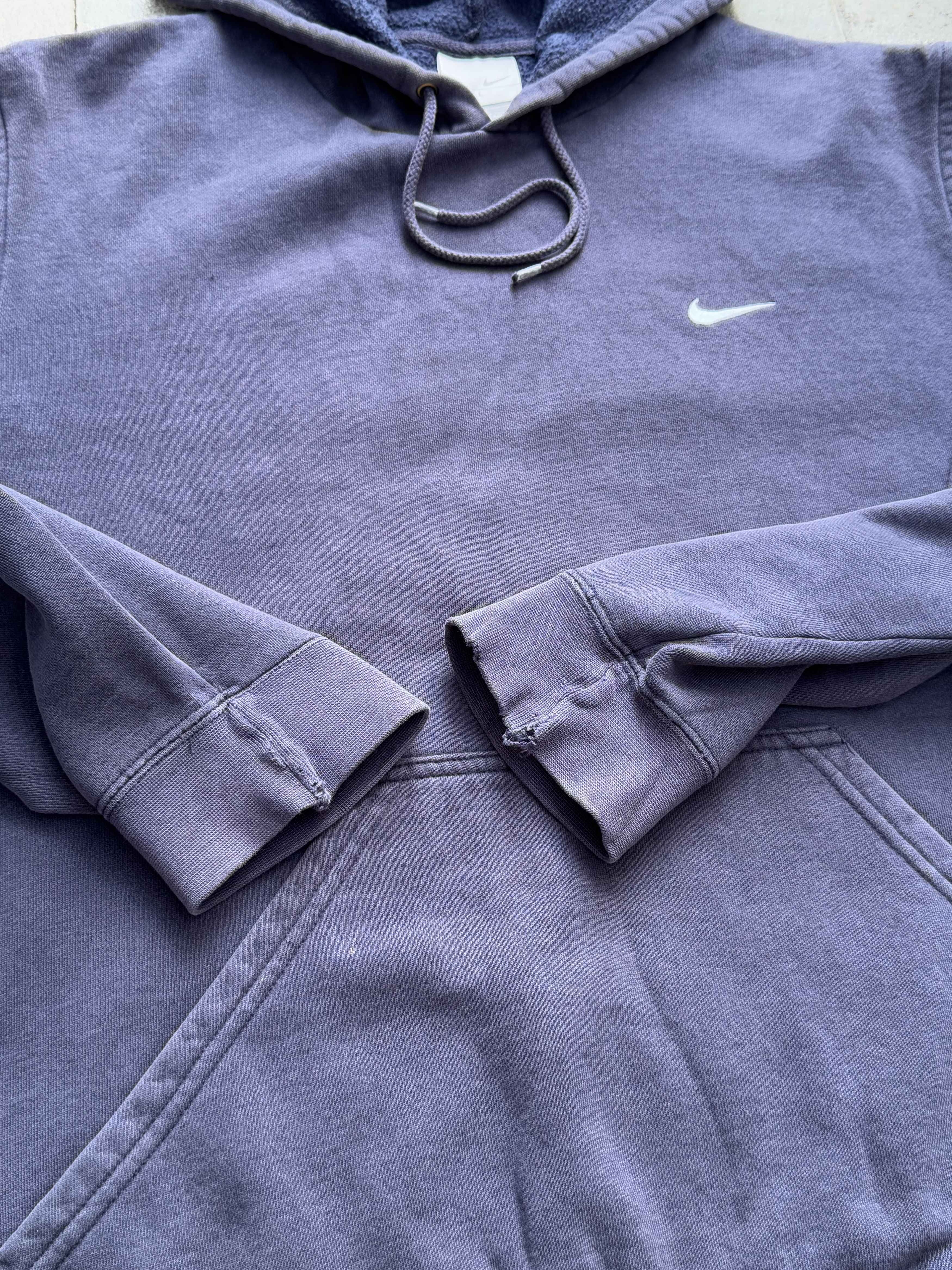 Nike VTG 90s Nike Embroidered Swoosh Hoodie Sweatshirt Size US L / EU 52-54 / 3 - 7 Thumbnail