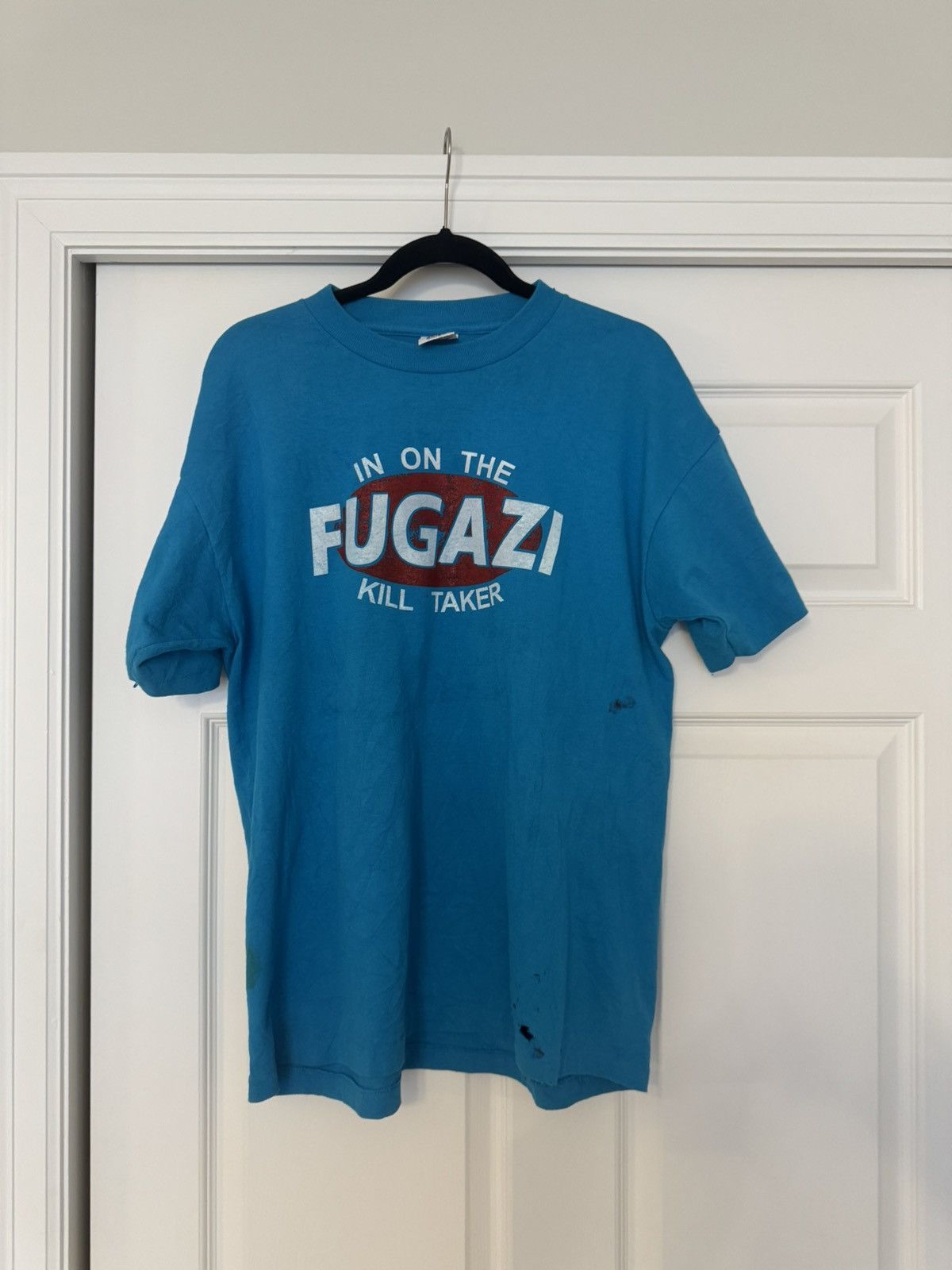 Band Tees Vintage 1993 Fugazi In On The Kill Taker Tee Size US XL / EU 56 / 4 - 2 Thumbnail