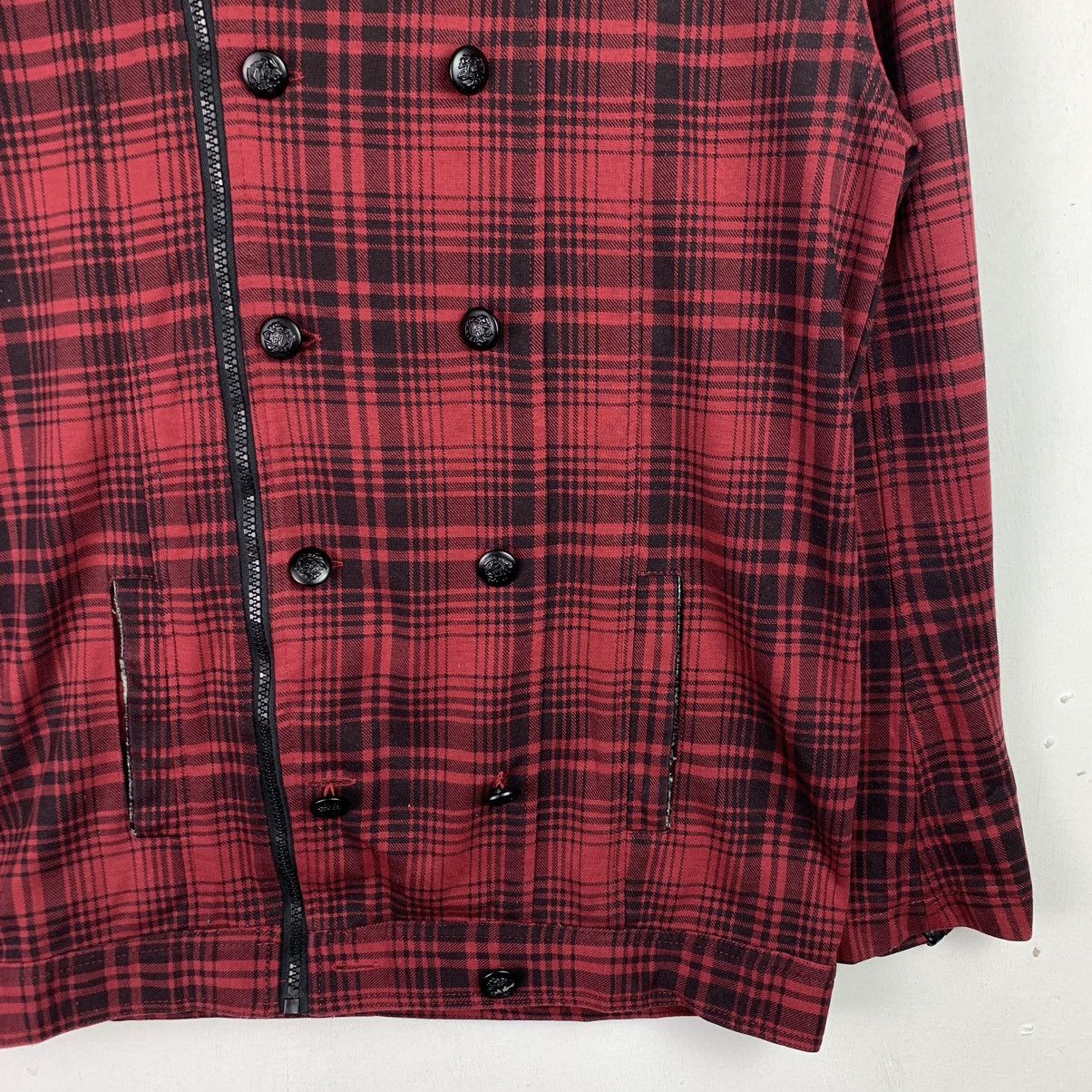 Designer × Japanese Brand × Vintage Vintage Japanese Brand Chekered Hoodies Jacket Size US XL / EU 56 / 4 - 4 Thumbnail