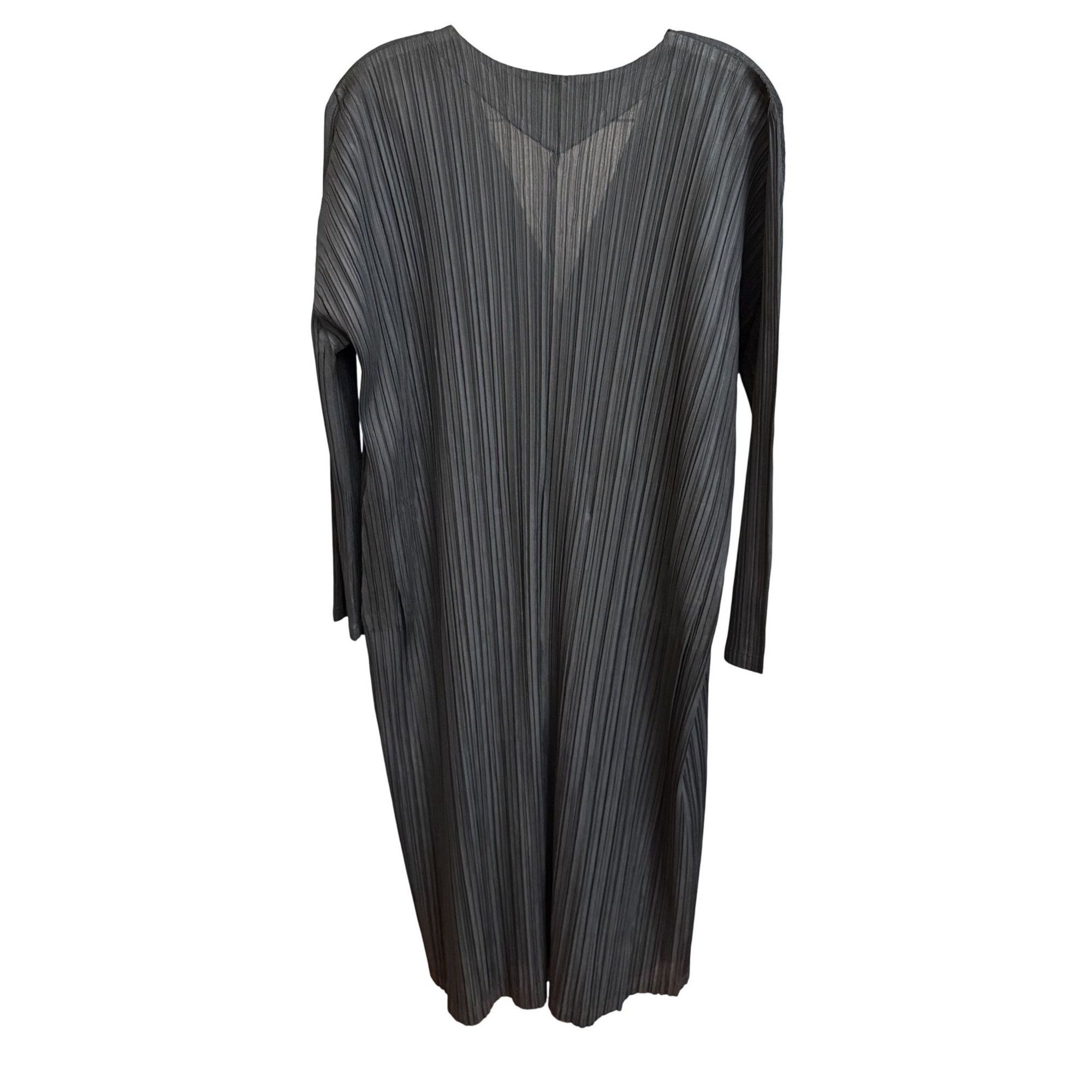 Issey Miyake Pleats Please Issey Miyake Black Long-Sleeve Button-Front Pl Size M / US 6-8 / IT 42-44 - 2 Thumbnail