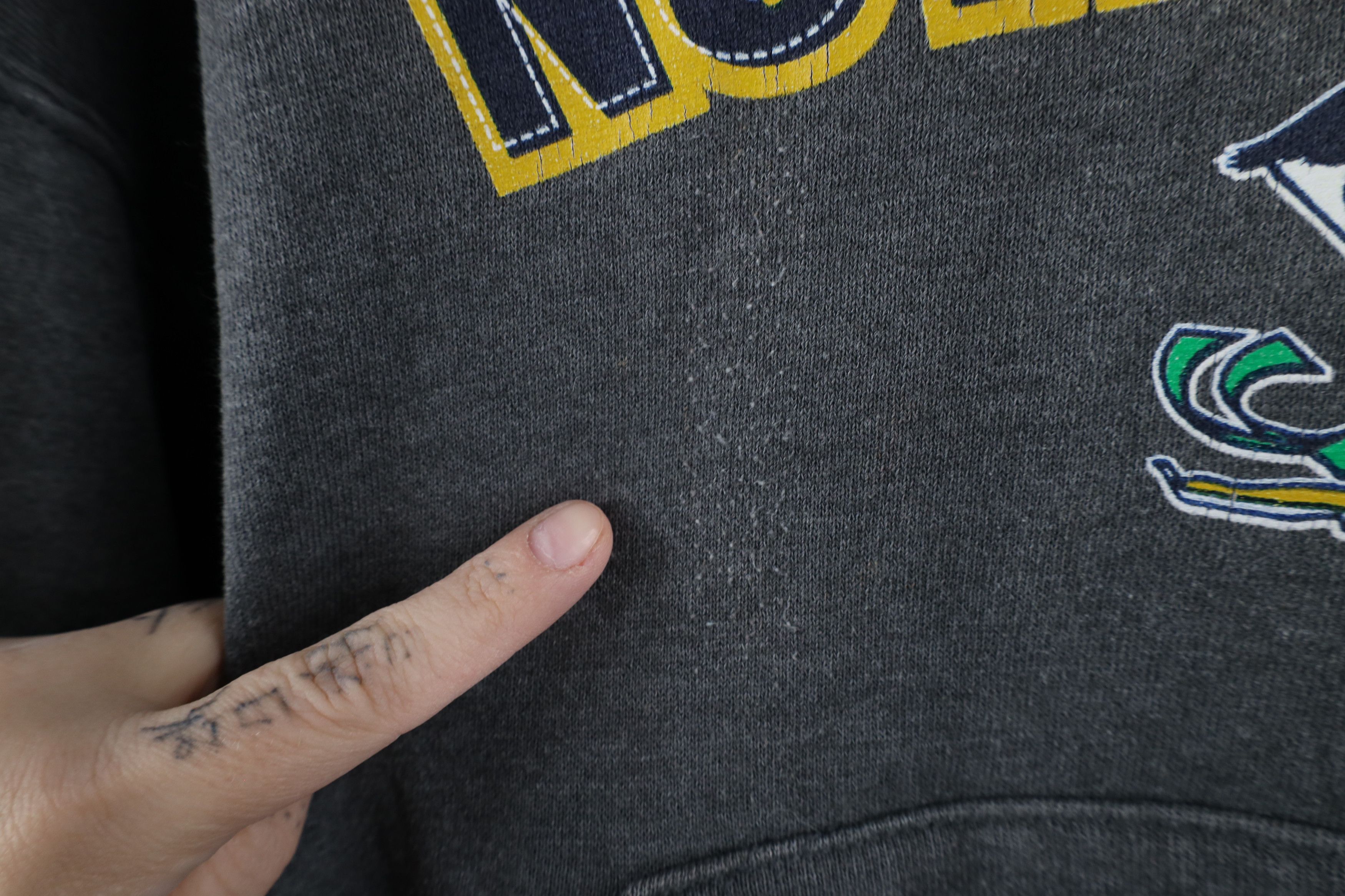Russell Athletic × Vintage Vintage 90s Russell Athletic Notre Dame University Hoodie Size M / US 6-8 / IT 42-44 - 7 Thumbnail