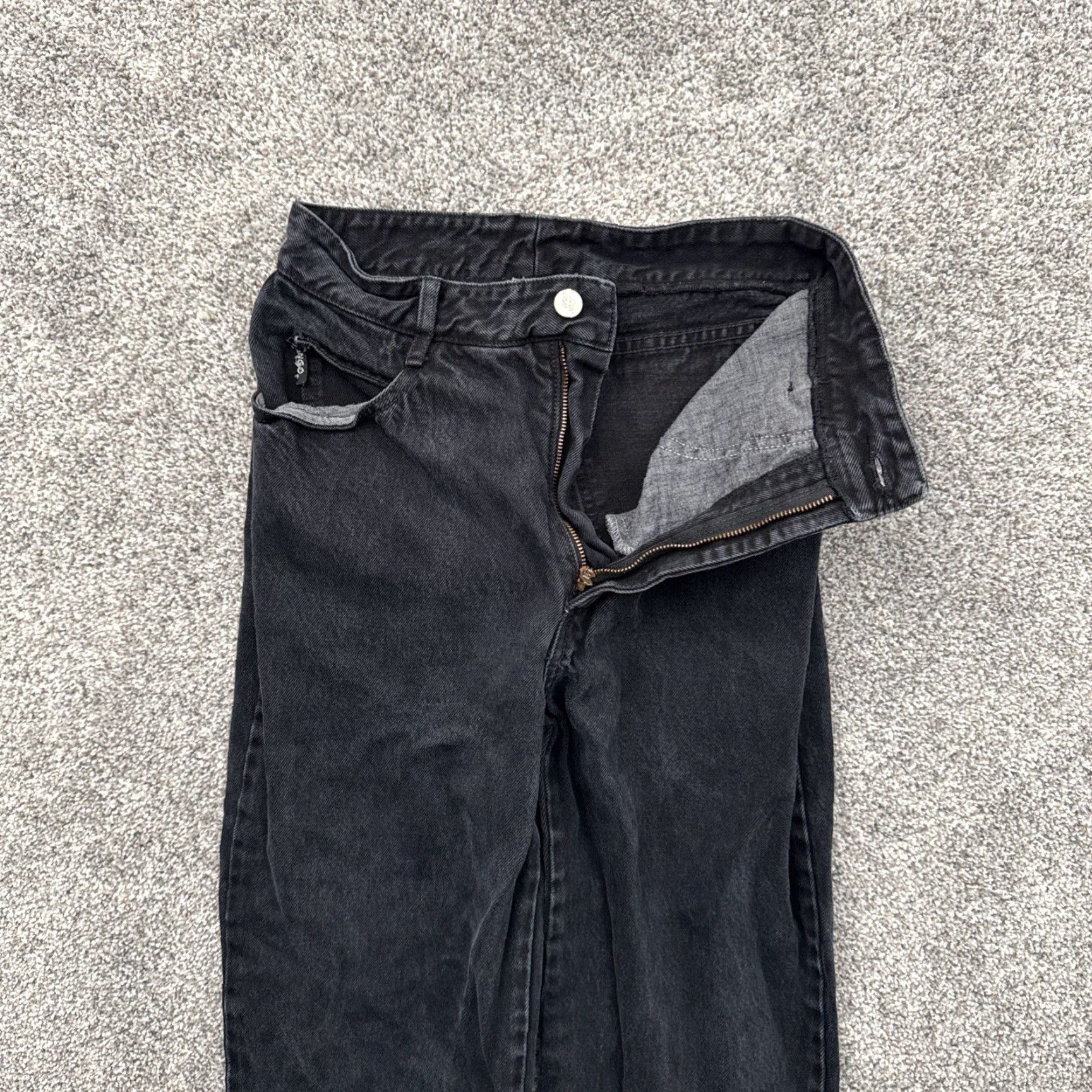Vintage VINTAGE Bongo Jeans 7 Gene Montesano 90s Grunge Streetwear Tapered Denim Women Jeans Black 28in Inseam High Rise 25in Waist Regular 90s Theme Size 28" / US 6 / IT 42 - 6 Thumbnail
