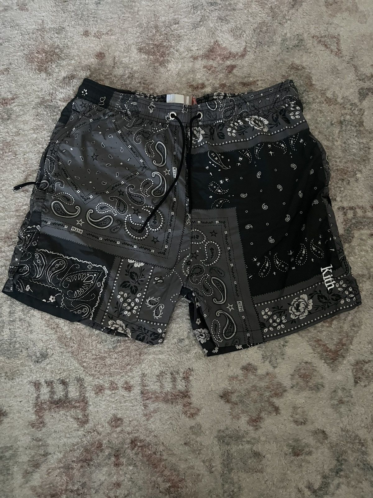 パンツ kith paisley bandanna design short pants kith paisley bandanna design short pants Kith Washed Cotton