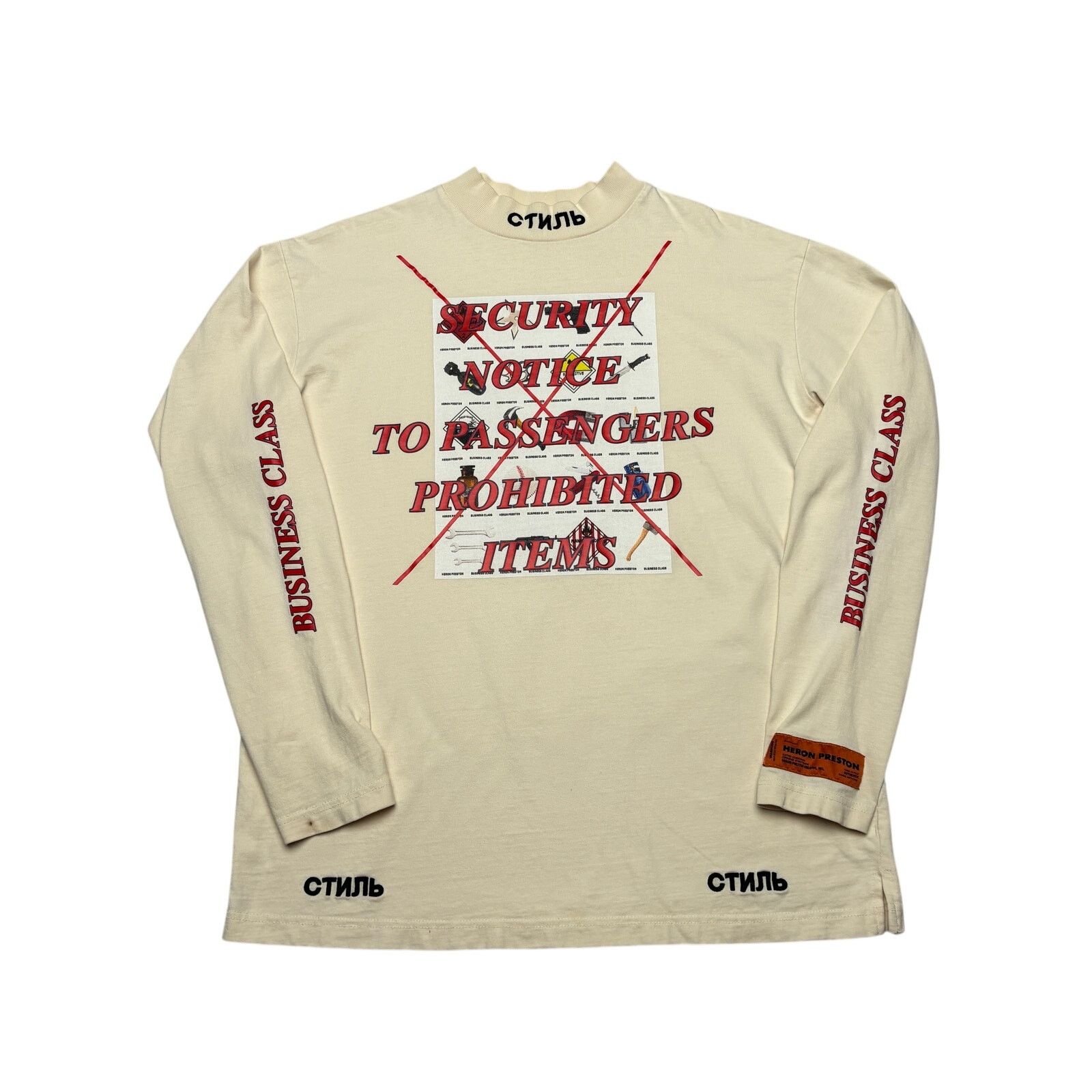 Heron Preston Heron Preston Prohibited Items Turtleneck Shirt Men's Small Size US S / EU 44-46 / 1 - 1 Thumbnail