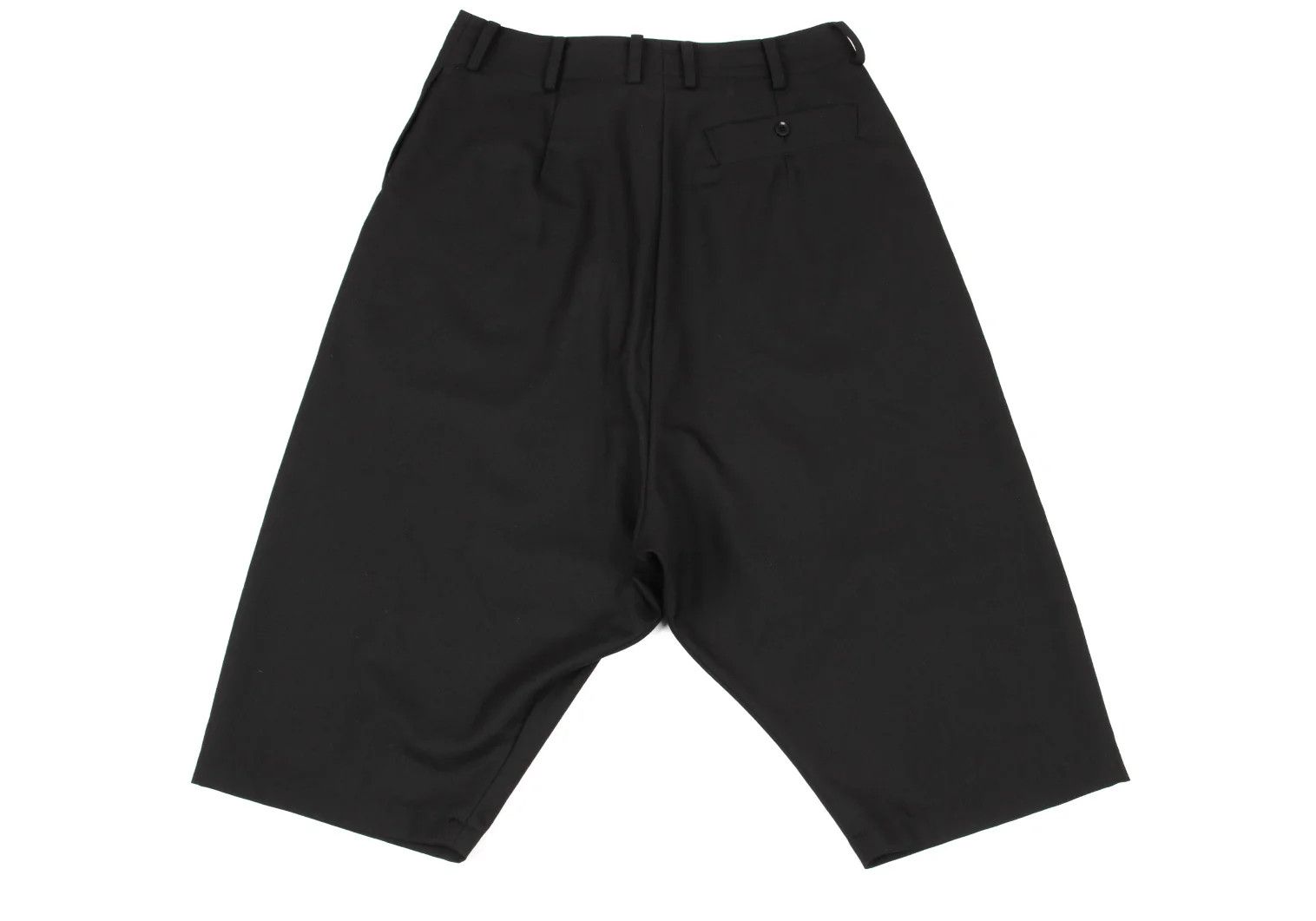 Yohji Yamamoto Wool-Poly Gabardine Belted Sarouel Pants in Black Size US 34 / EU 50 - 10 Thumbnail