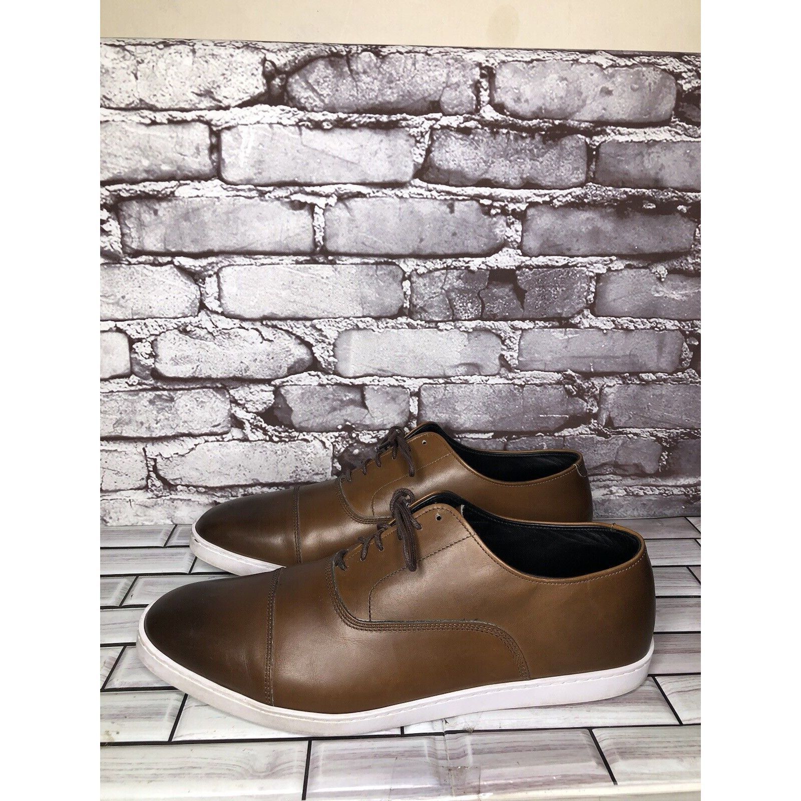 Allen Edmonds Allen Edmonds Park Avenue Brown leather Oxford Dress Sneaker Size US 13 / EU 46 - 7 Thumbnail