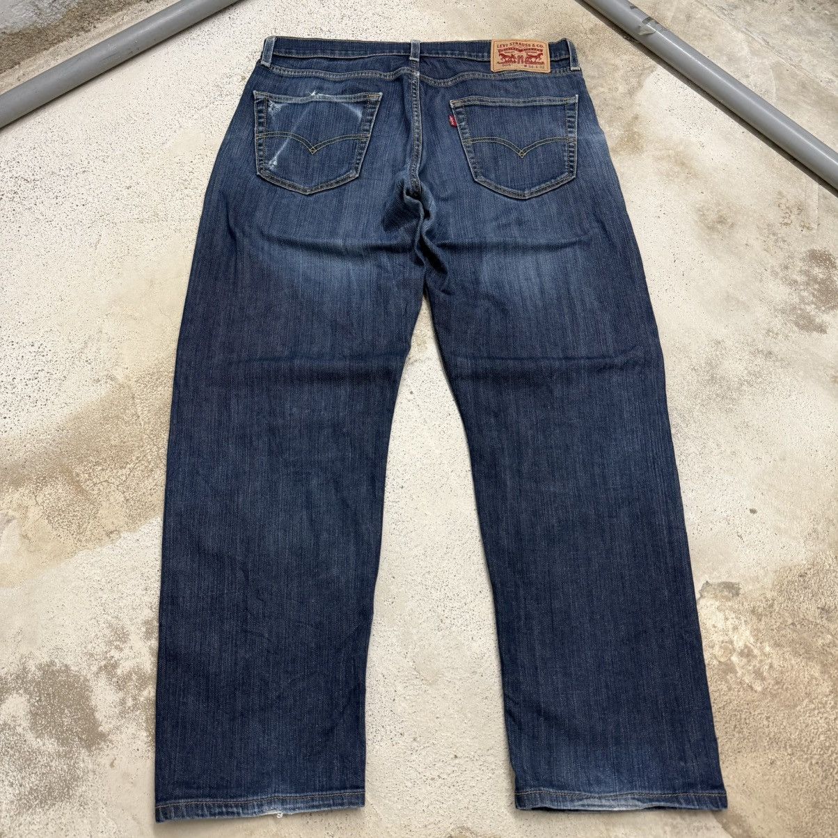 Levi's Levis 505 Modern Whisker Distressed Denim Pants Size US 34 / EU 50 - 2 Thumbnail