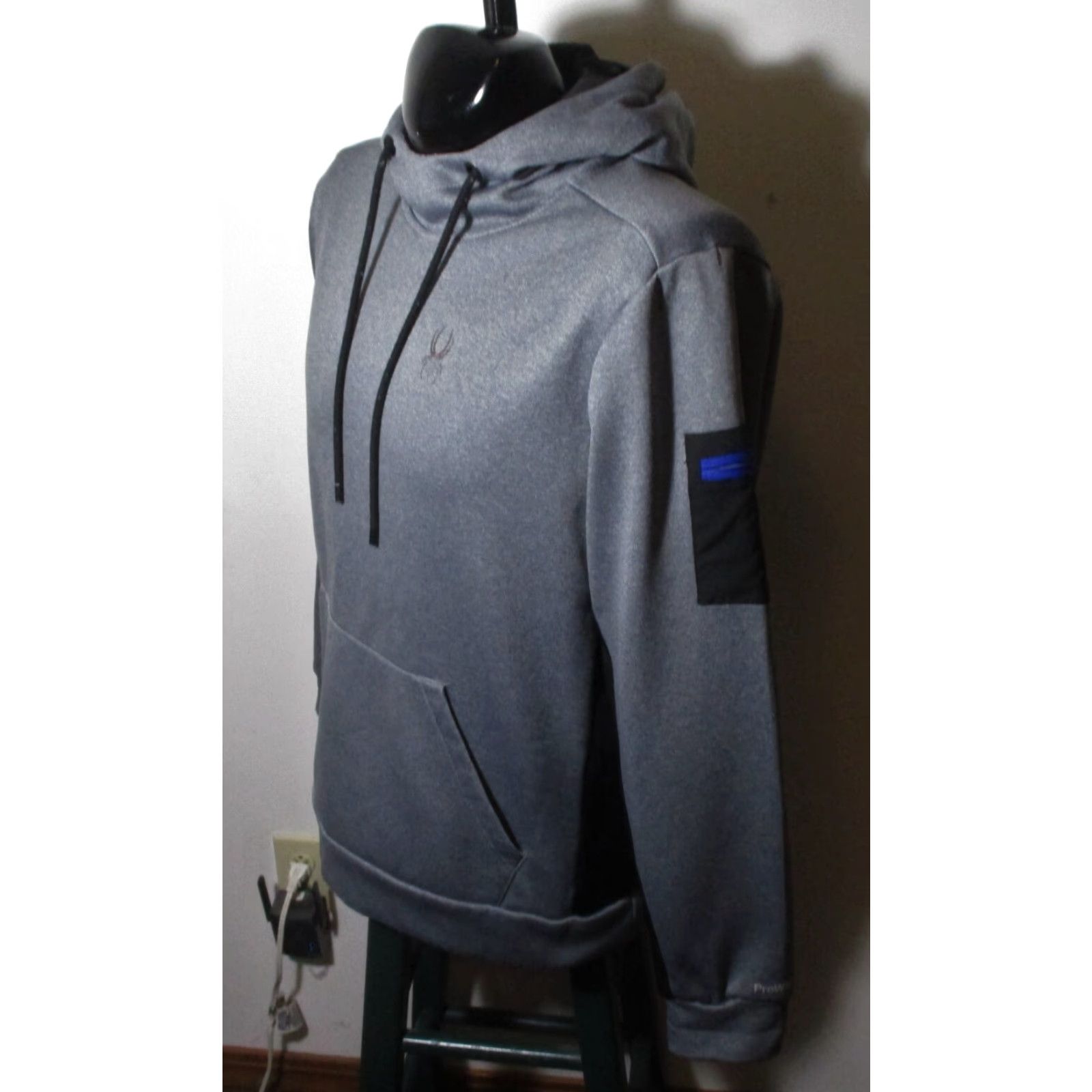 Spyder Spyder Gray Drawstring Hooded Sweatshirt Men's L Size US L / EU 52-54 / 3 - 2 Thumbnail