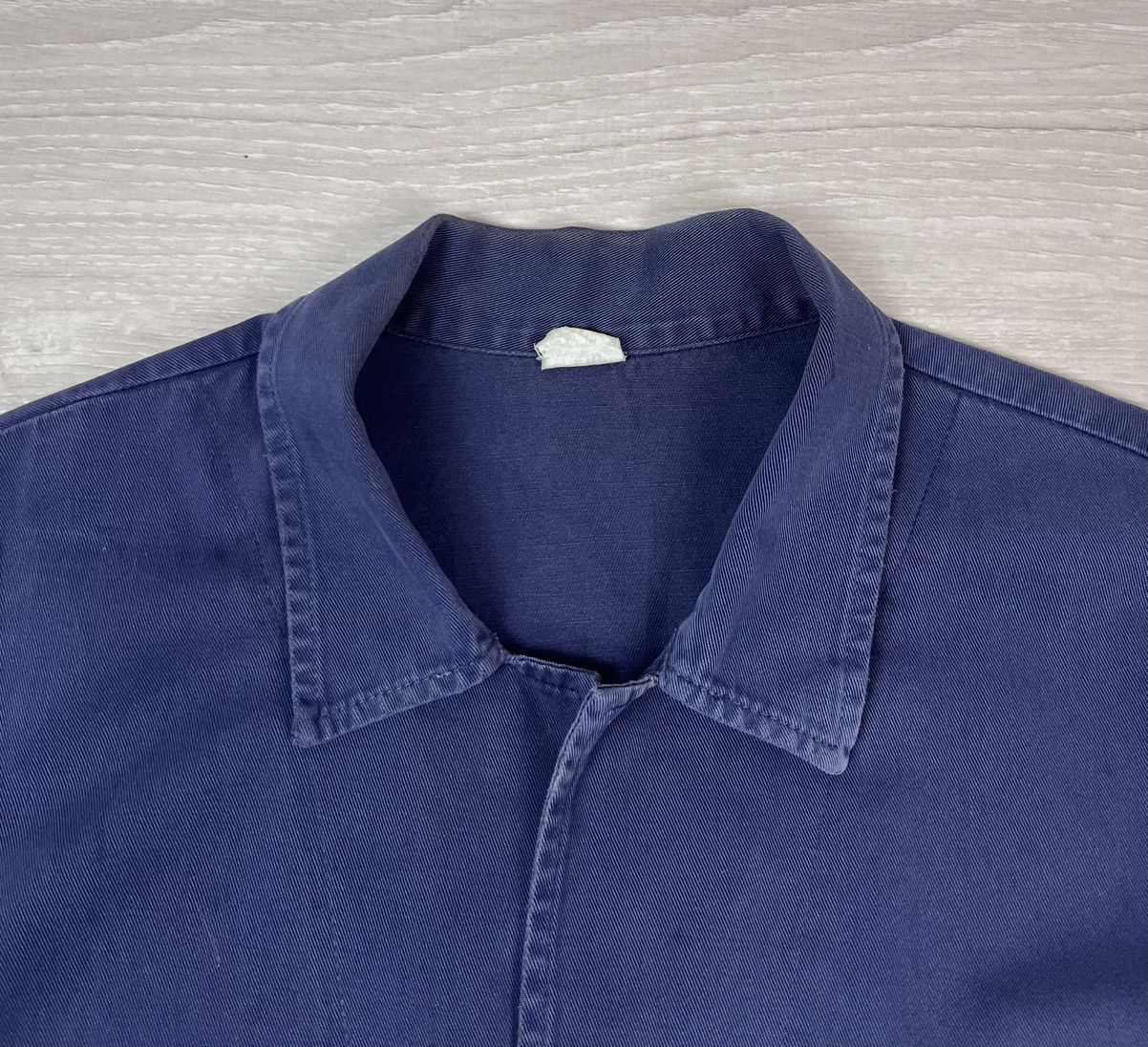 Le Laboureur Le Laboureur Vintage 70s French Blue Work Chore Jacket Size US L / EU 52-54 / 3 - 7 Thumbnail