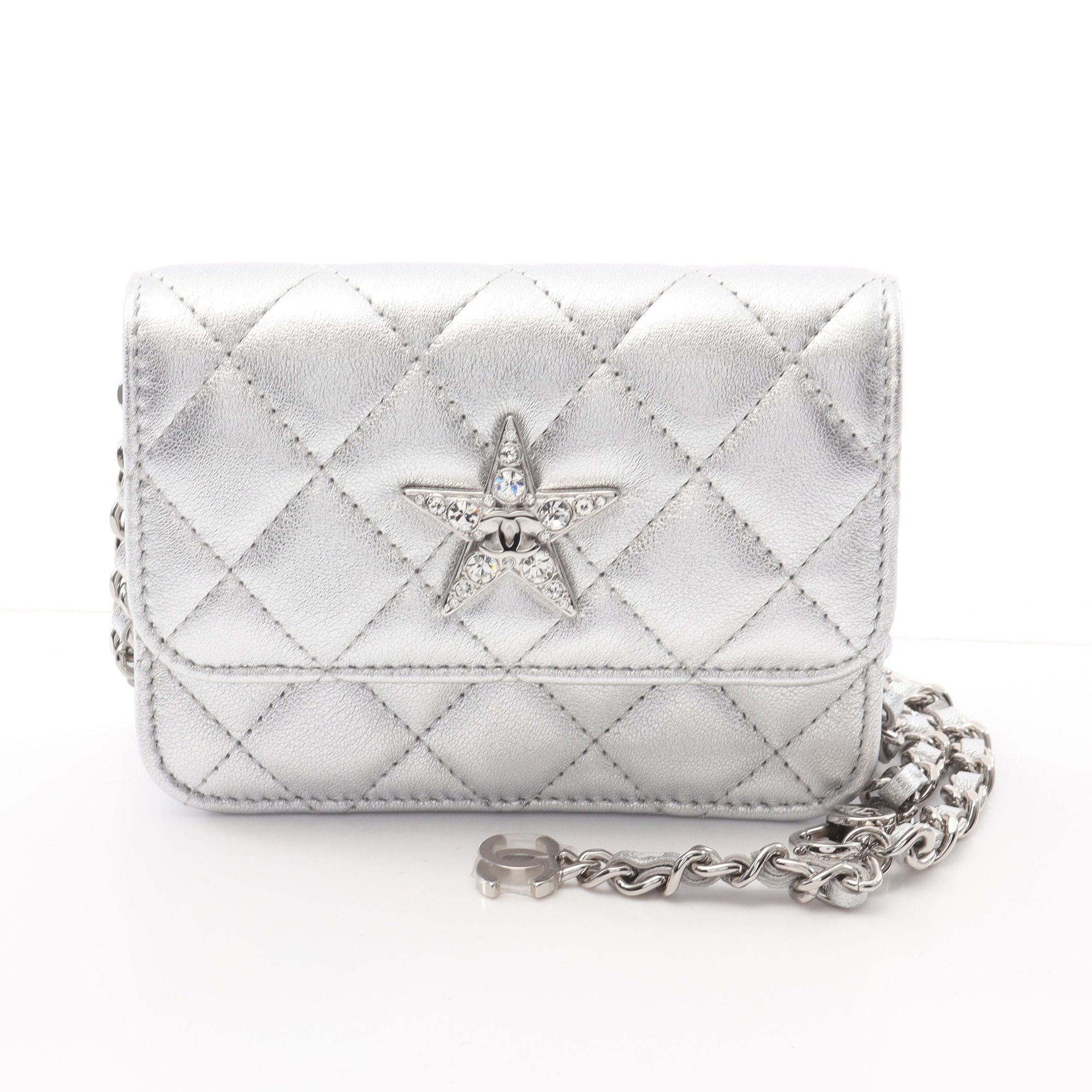 Chanel Chanel Matelasse Star Motif Chain Shoulder Bag Lambskin Silver Hardware Size ONE SIZE - 1 Thumbnail