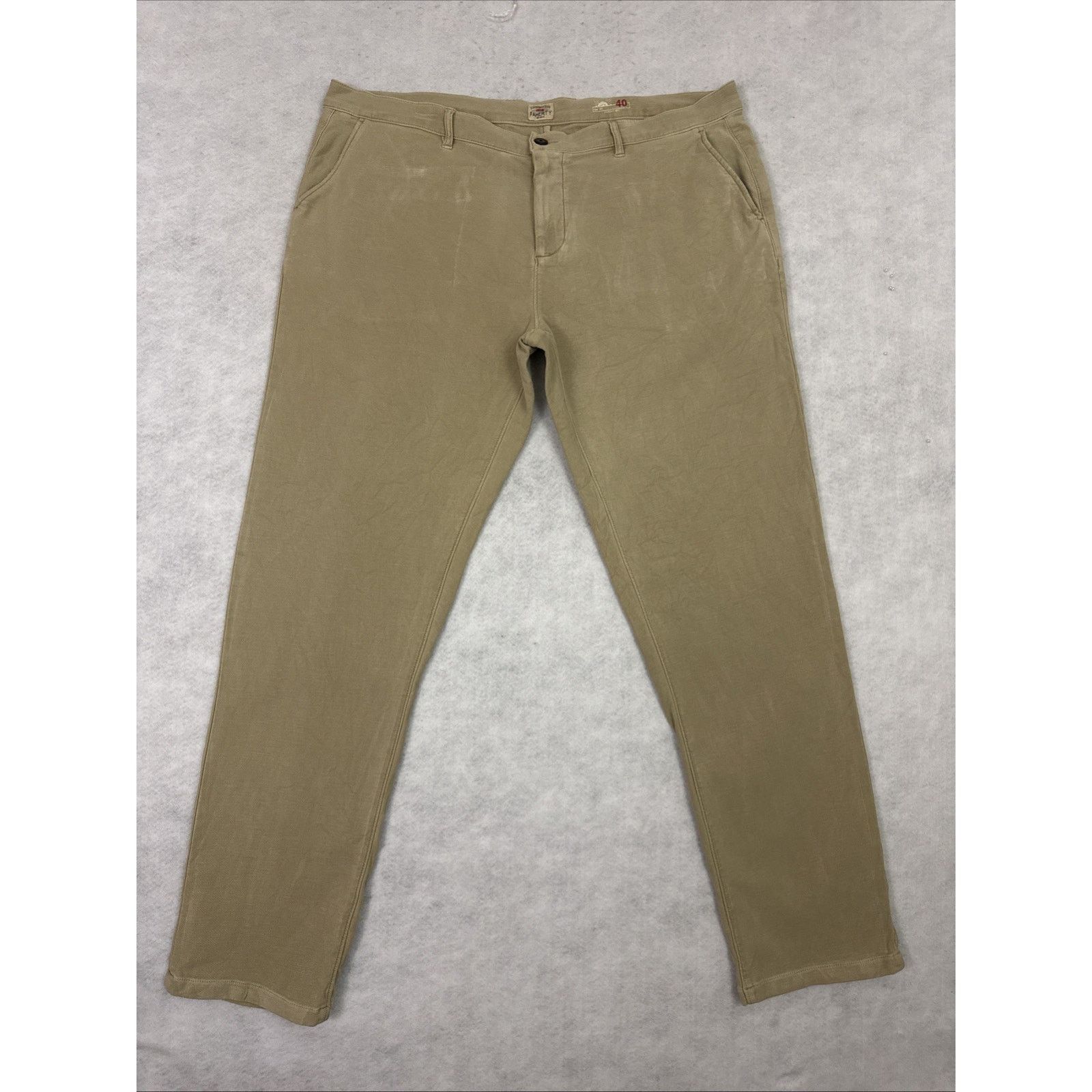 Faherty Faherty Pants Mens 40 Khaki Coastline Chino Stretch Golf Size US 40 / EU 56 - 1 Thumbnail
