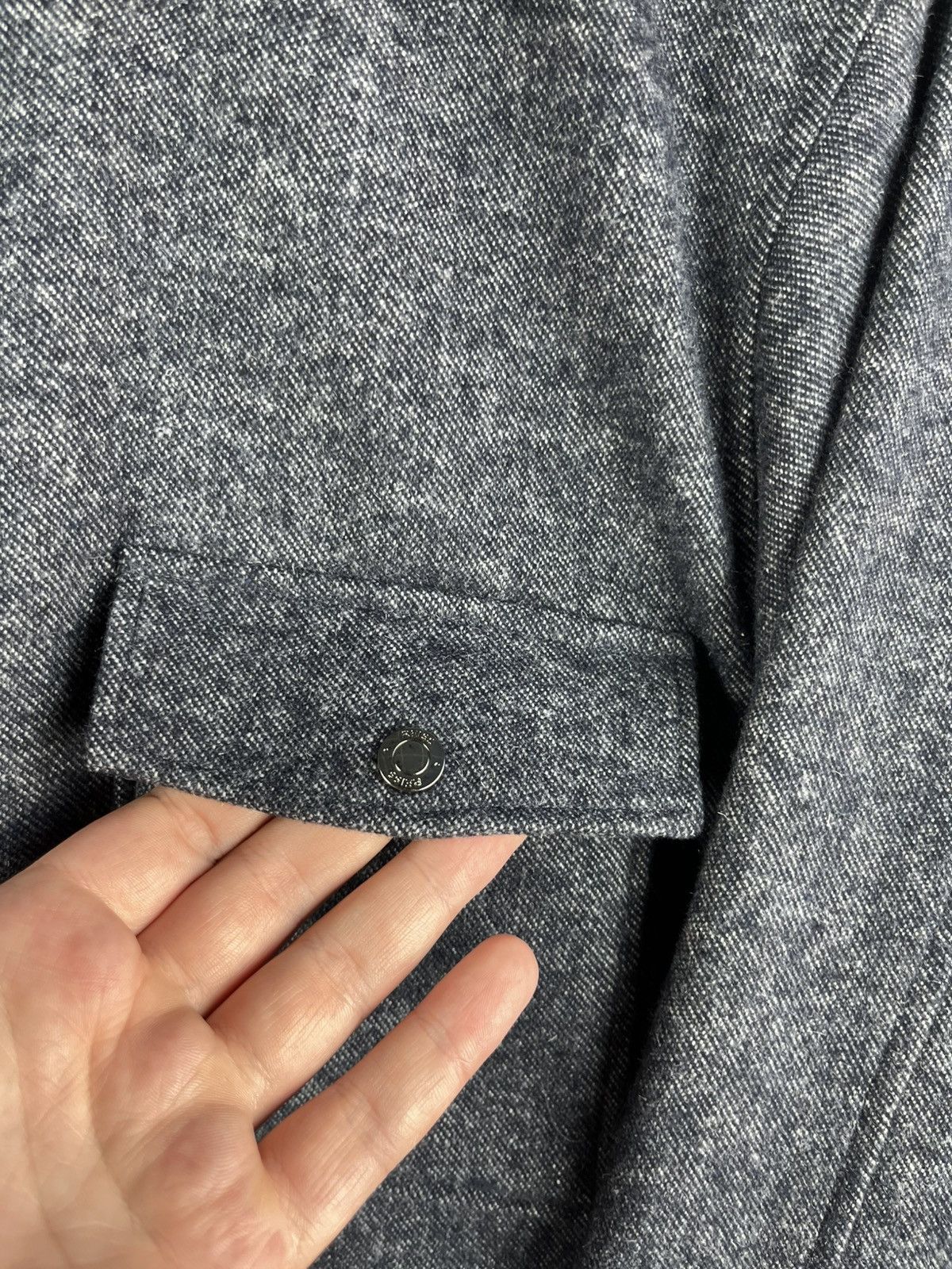 Reiss REISS Noah Drawn Finish Zip Through Overshirt Size US M / EU 48-50 / 2 - 6 Thumbnail
