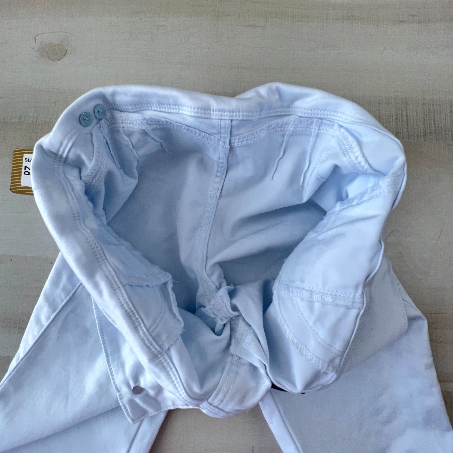 Vintage YOU Womens White Skinny Jeans Stretch 25 Waist Low Rise Casual Cotton Size 42" / US 20 - 5 Thumbnail