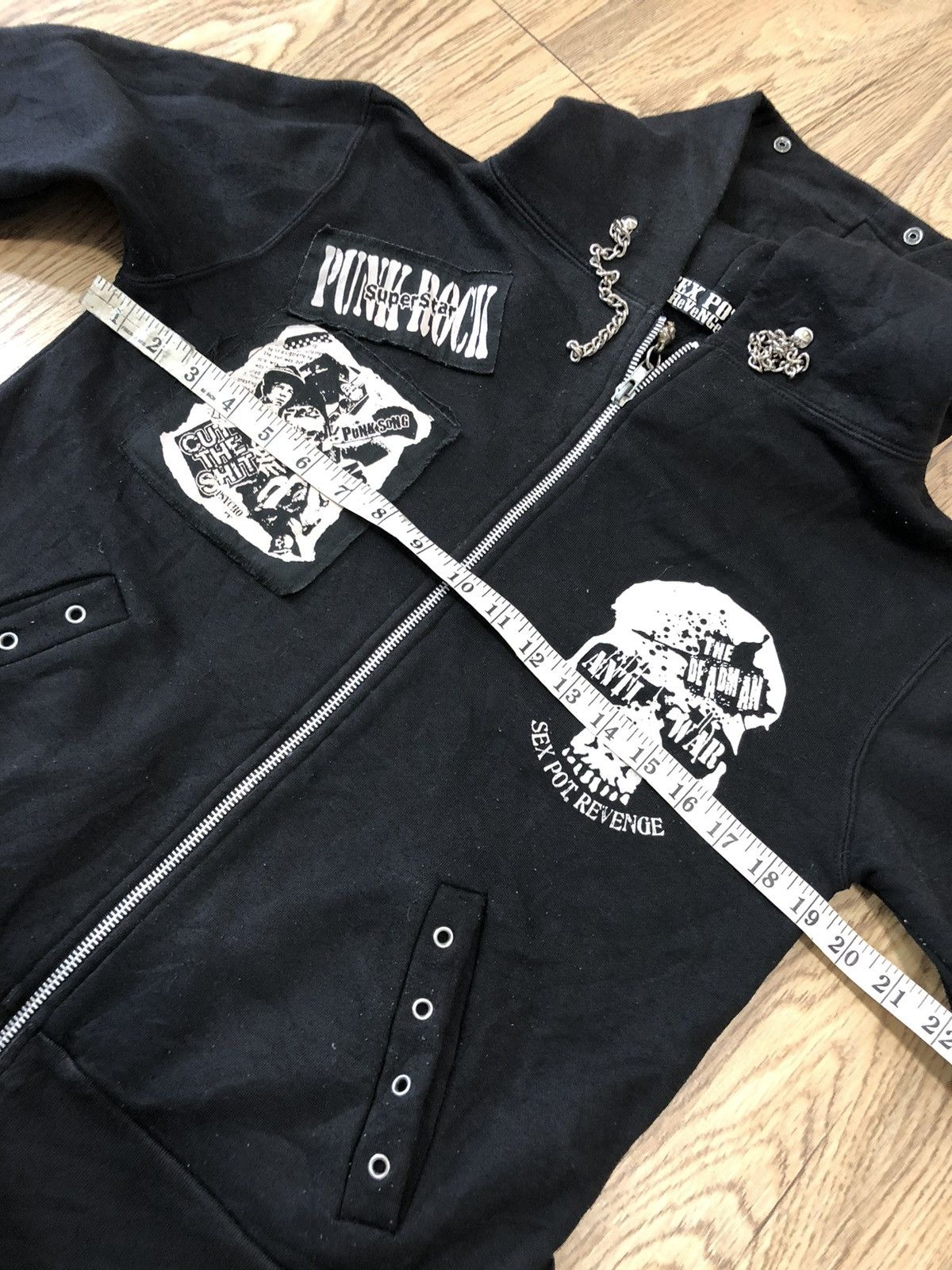 If Six Was Nine × Japanese Brand × Seditionaries Sexpot Revenge skull punk rock anti war hoodie Size US M / EU 48-50 / 2 - 12 Thumbnail