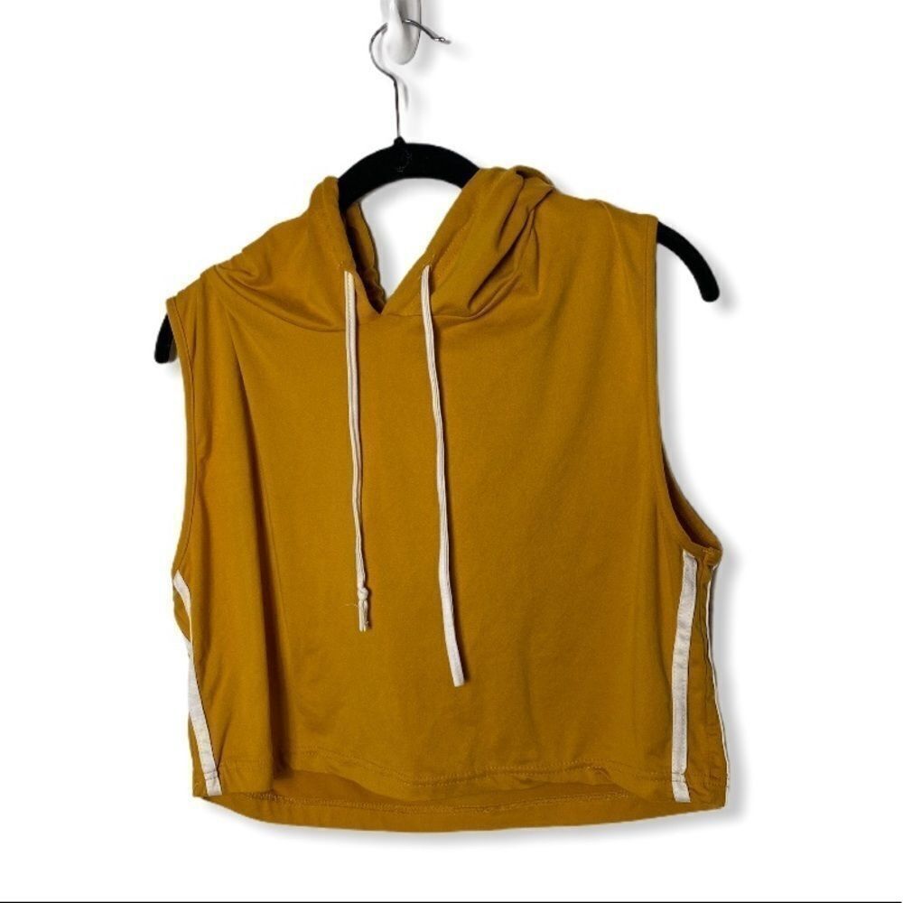Other Roma Concept Cropped Sleeveless Hoodie | Size 3X | Mustard Y Size 3XL / US 20-22 - 2 Thumbnail